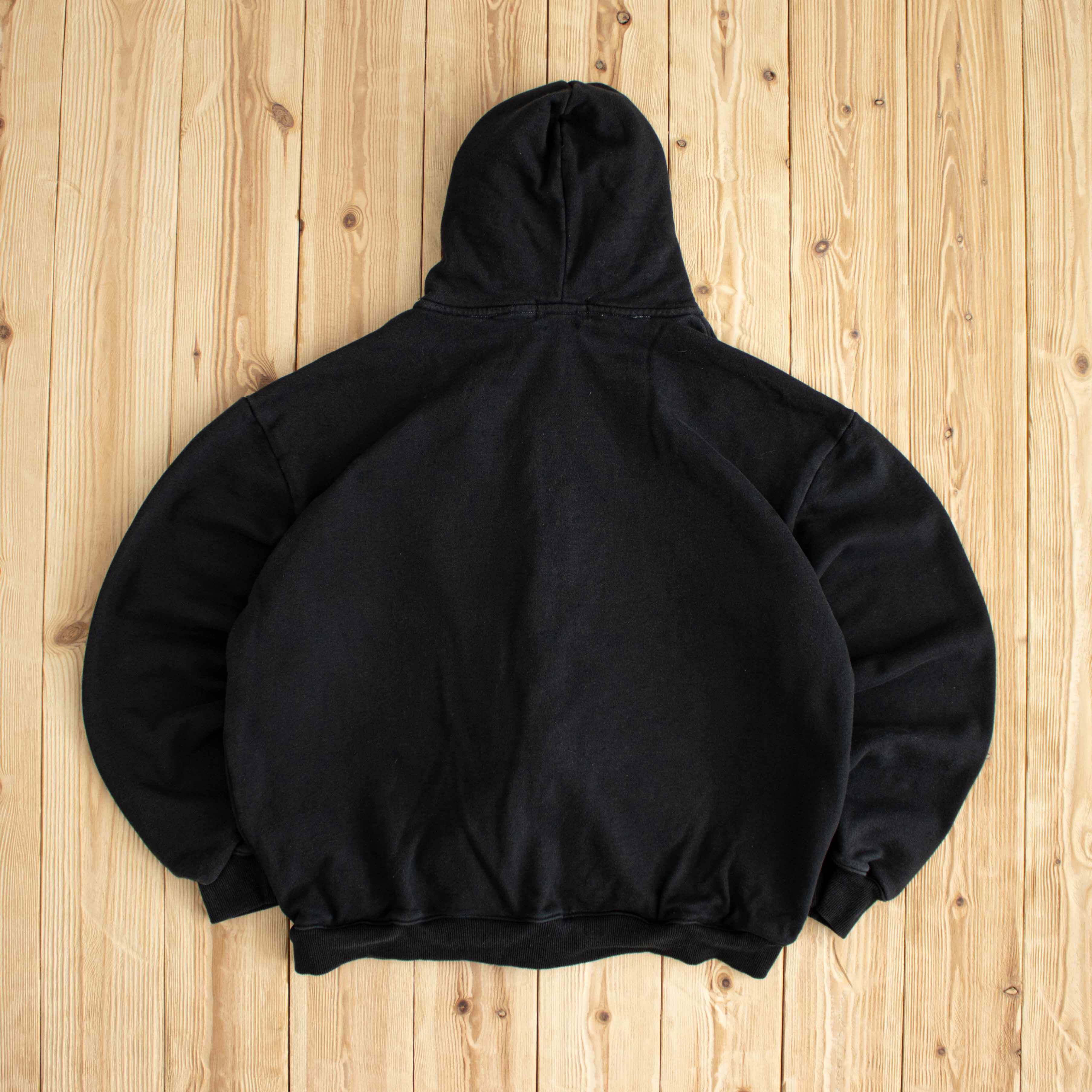 (M) Polo Ralph Lauren Vintage Embroidered Full-Zip Hoodie Black