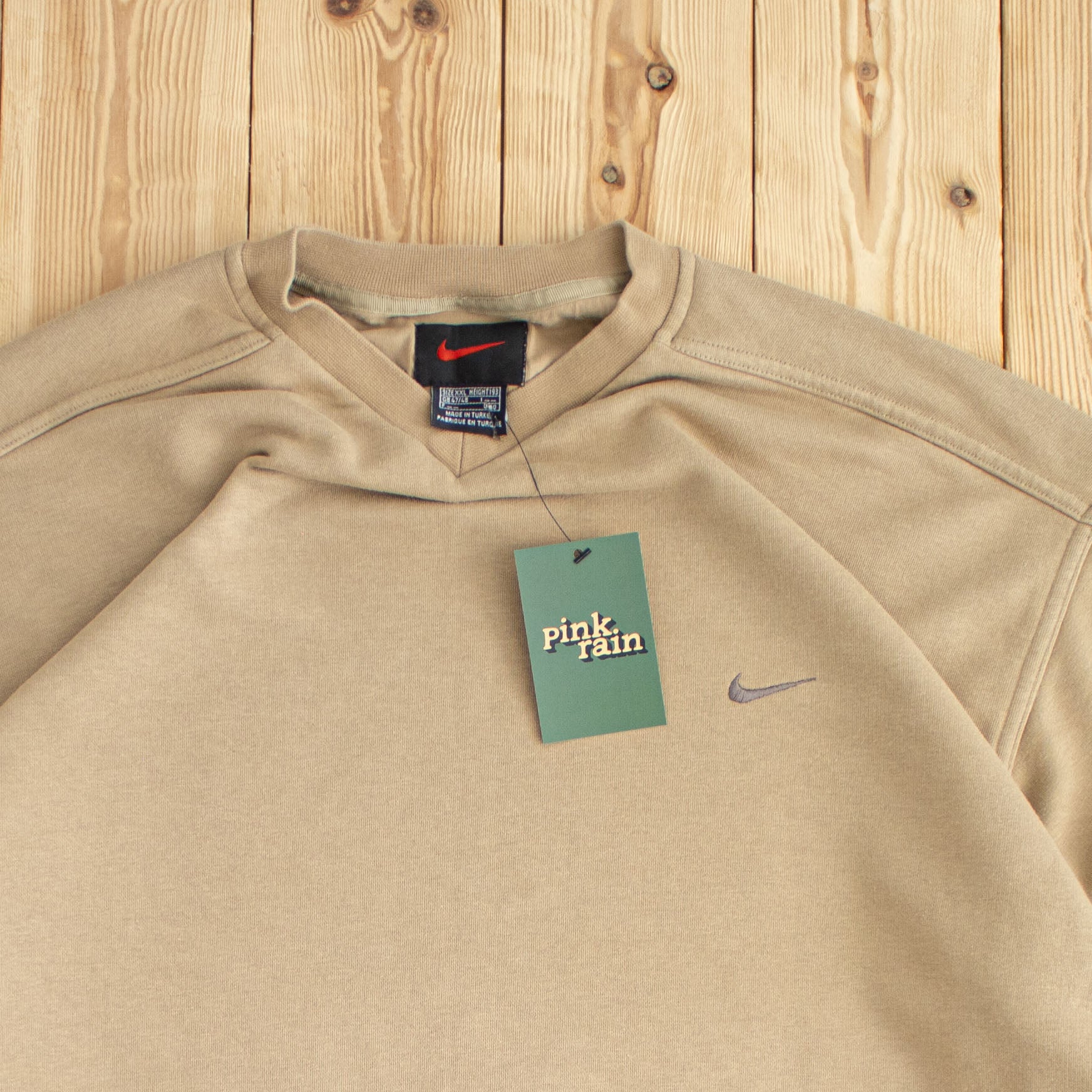 (XL) Nike Vintage Essential Embroidered Sweatshirt Brown