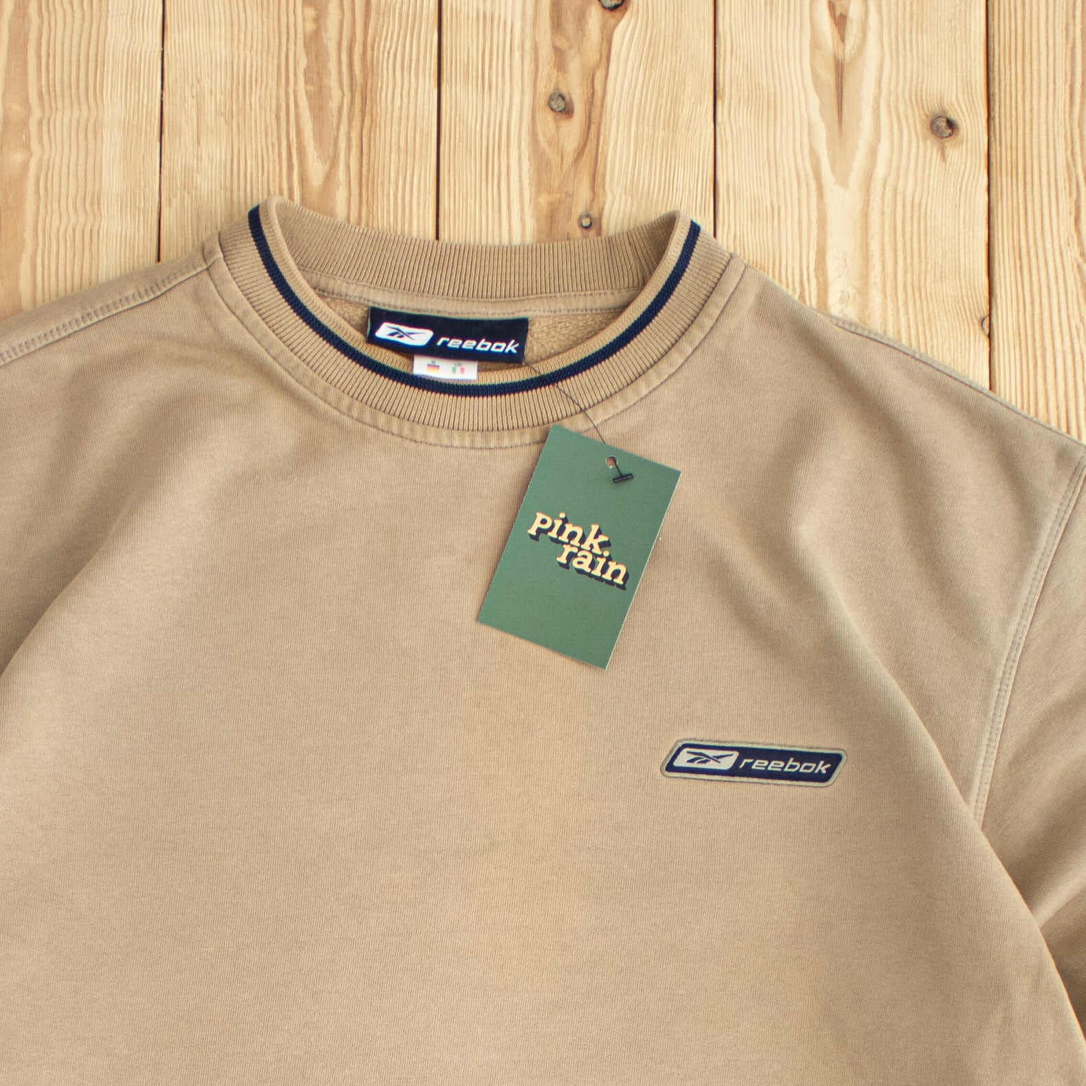 (M) Reebok Vintage Embroidered Sweatshirt Brown