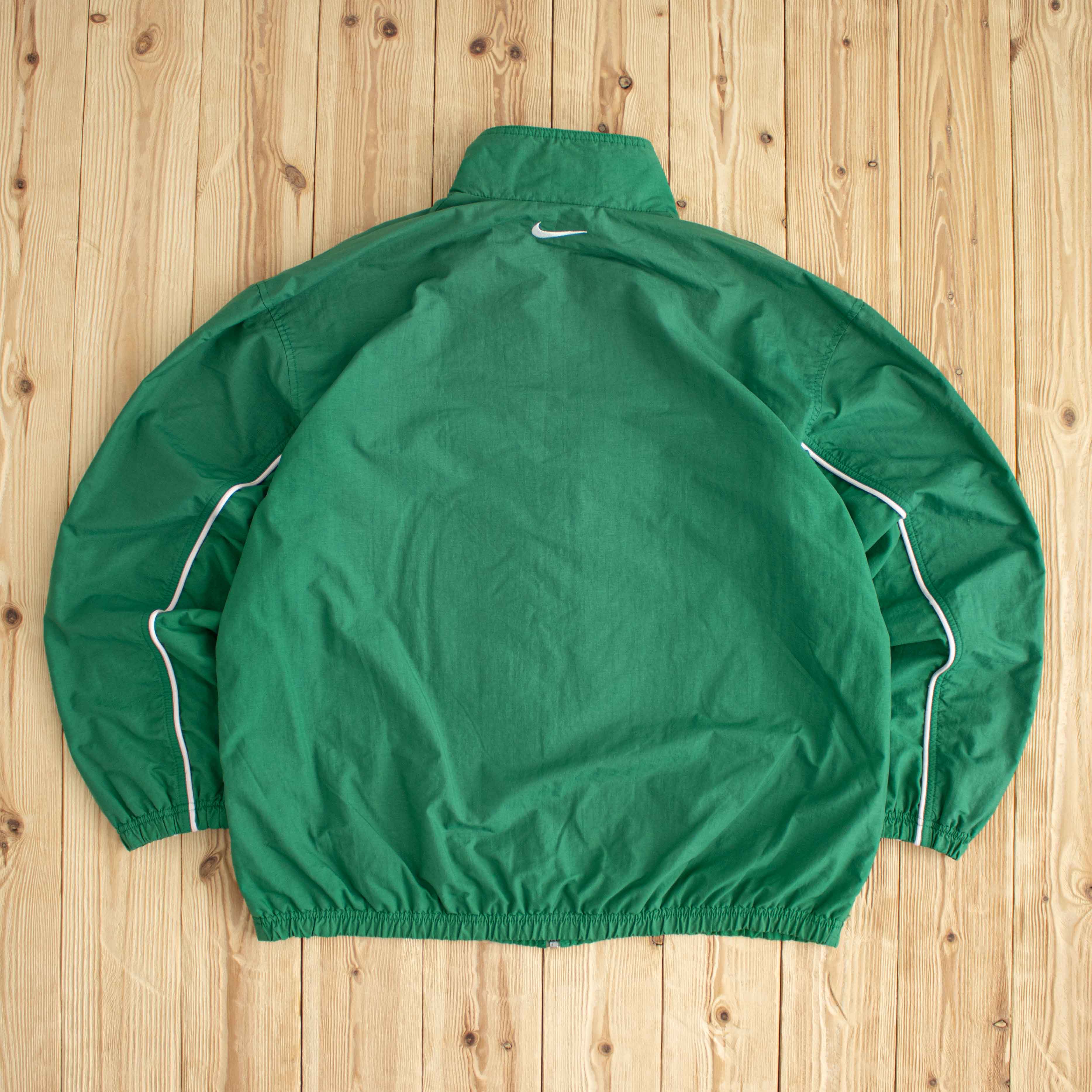 (L) Nike Swoosh Vintage Embroidered Jacket Green