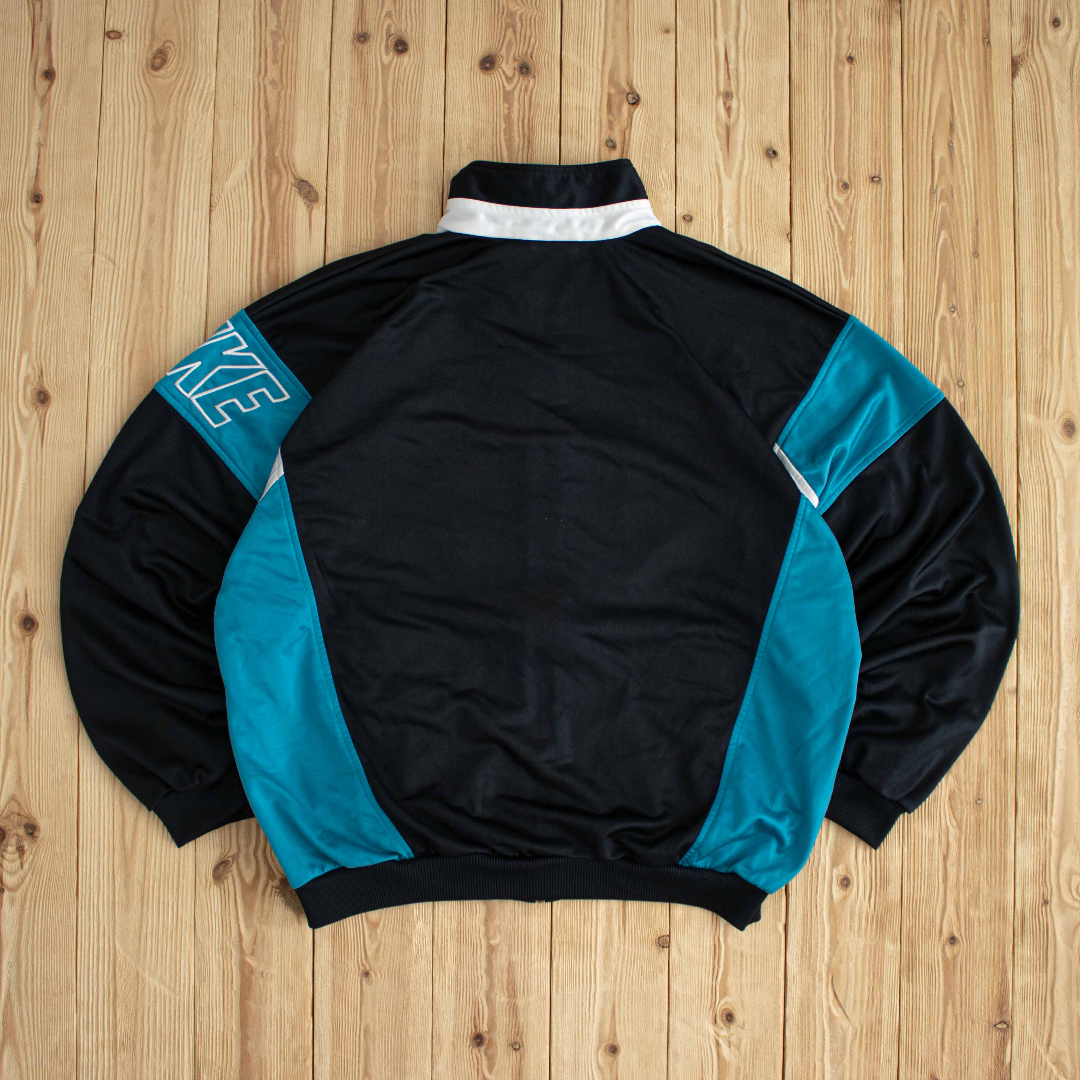 (L) Nike Vintage Embroidered Full-Zip Sweatshirt Black