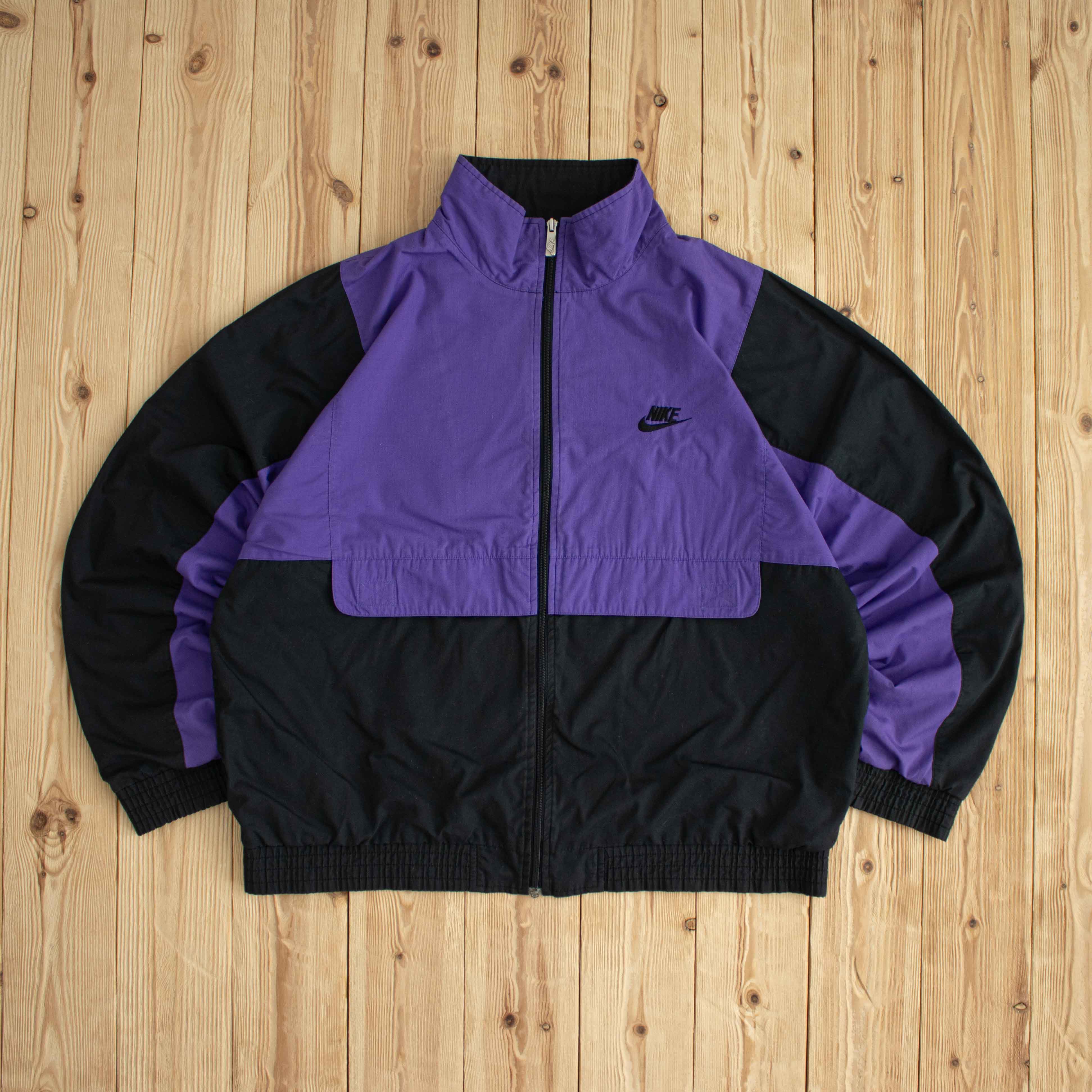(M) Nike Vintage Essential Embroidered Jacket Purple