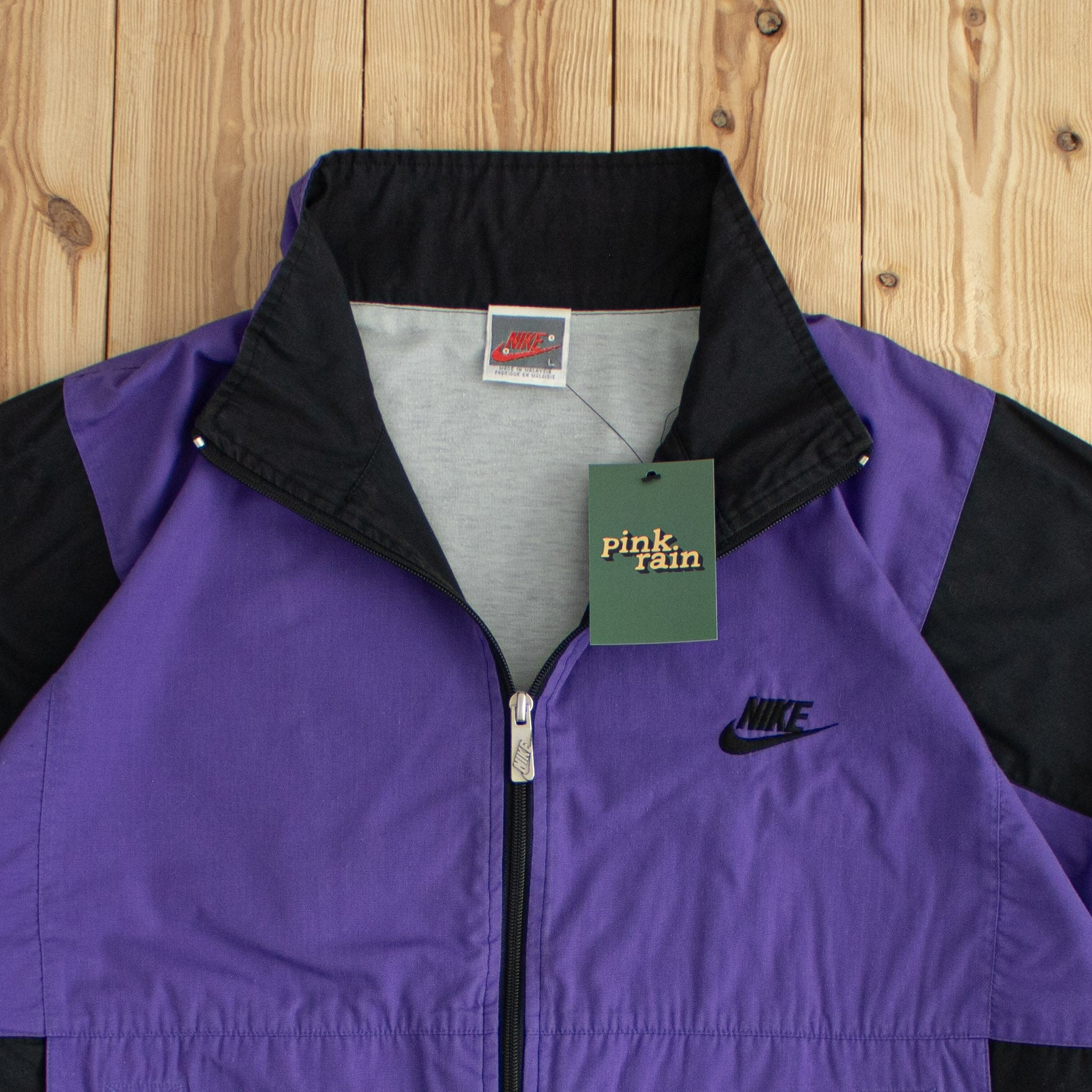 (M) Nike Vintage Essential Embroidered Jacket Purple