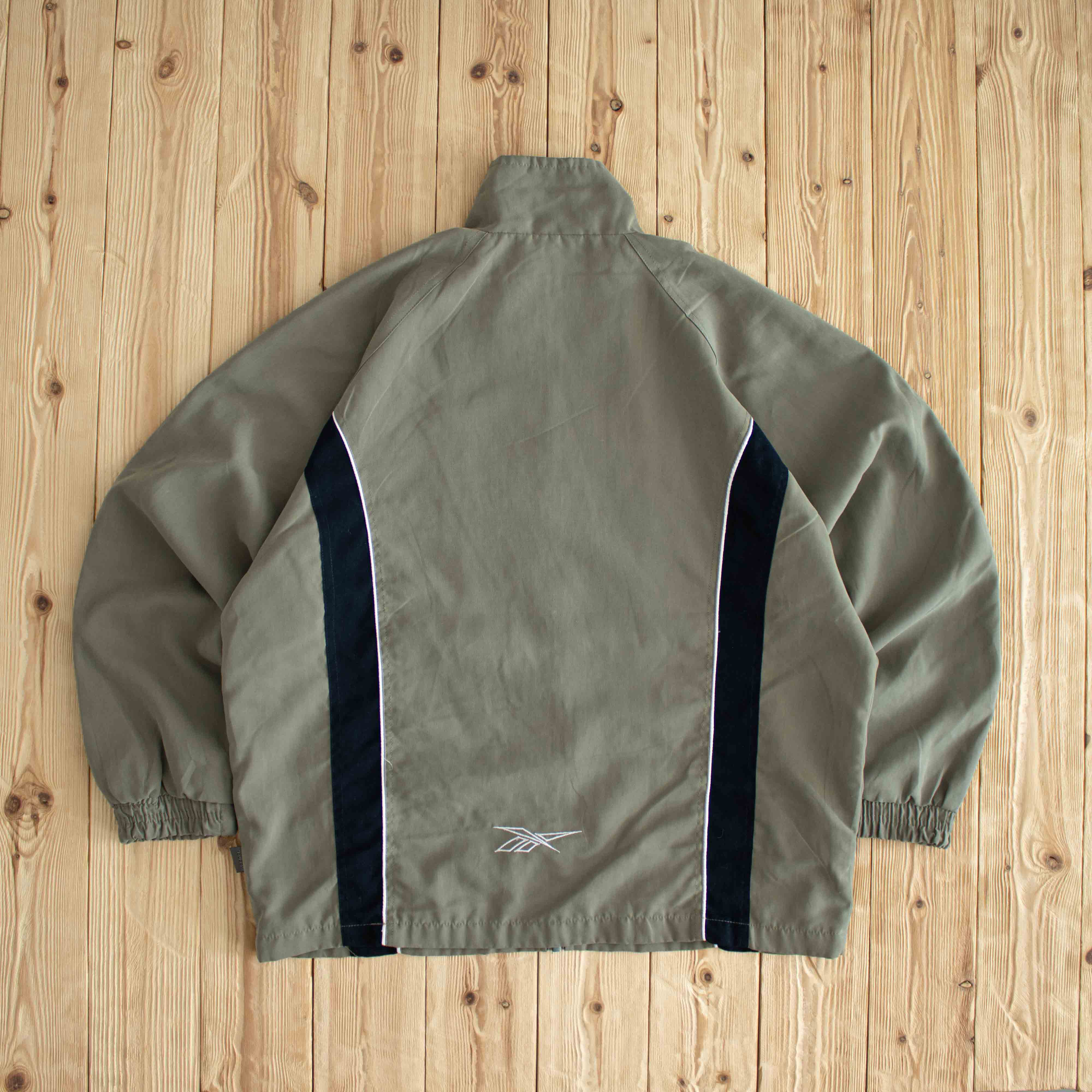 (L/XL) Reebok Classic Vintage Embroidered Jacket Green