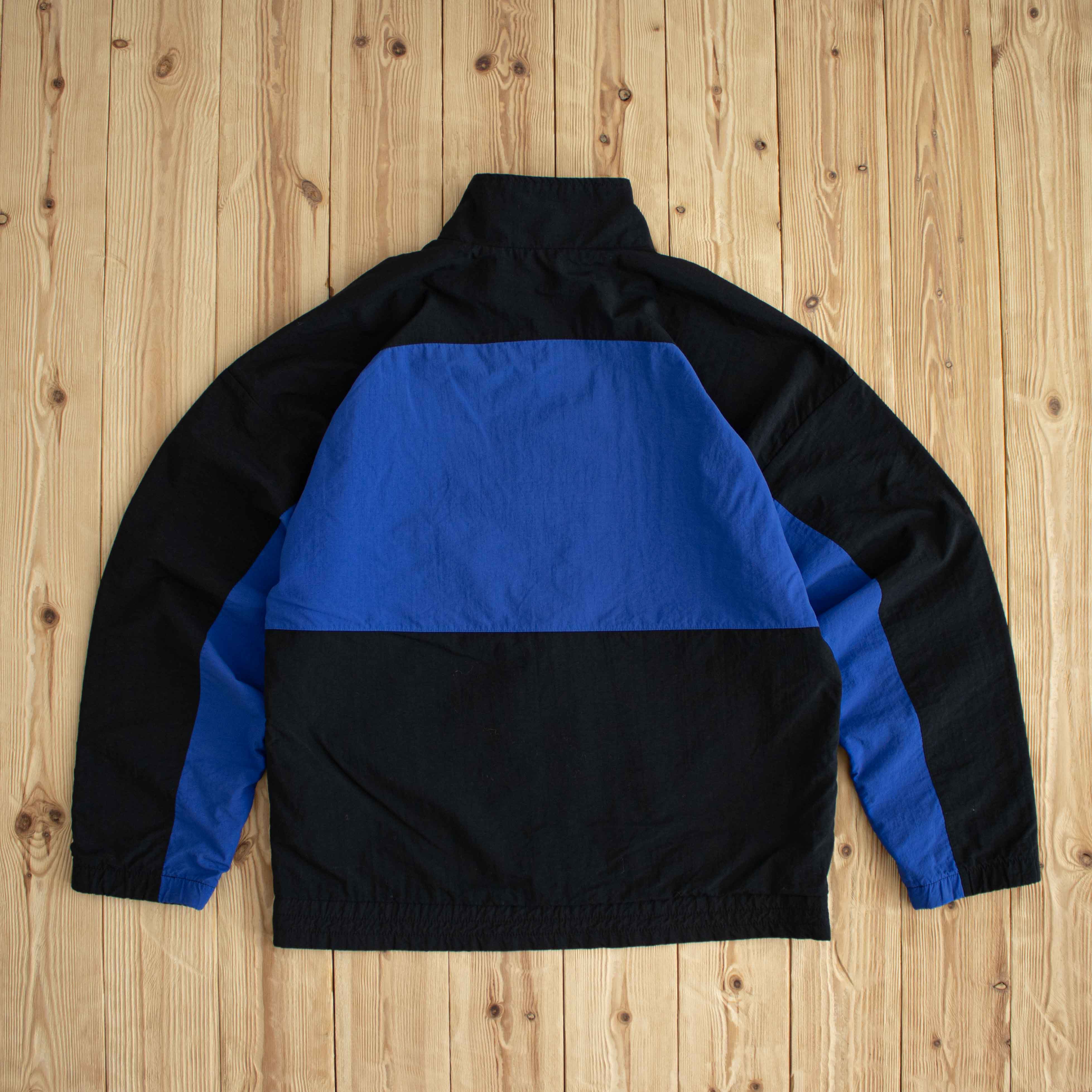 (M/L) Adidas Reversible Vintage Embroidered Jacket Blue/Black