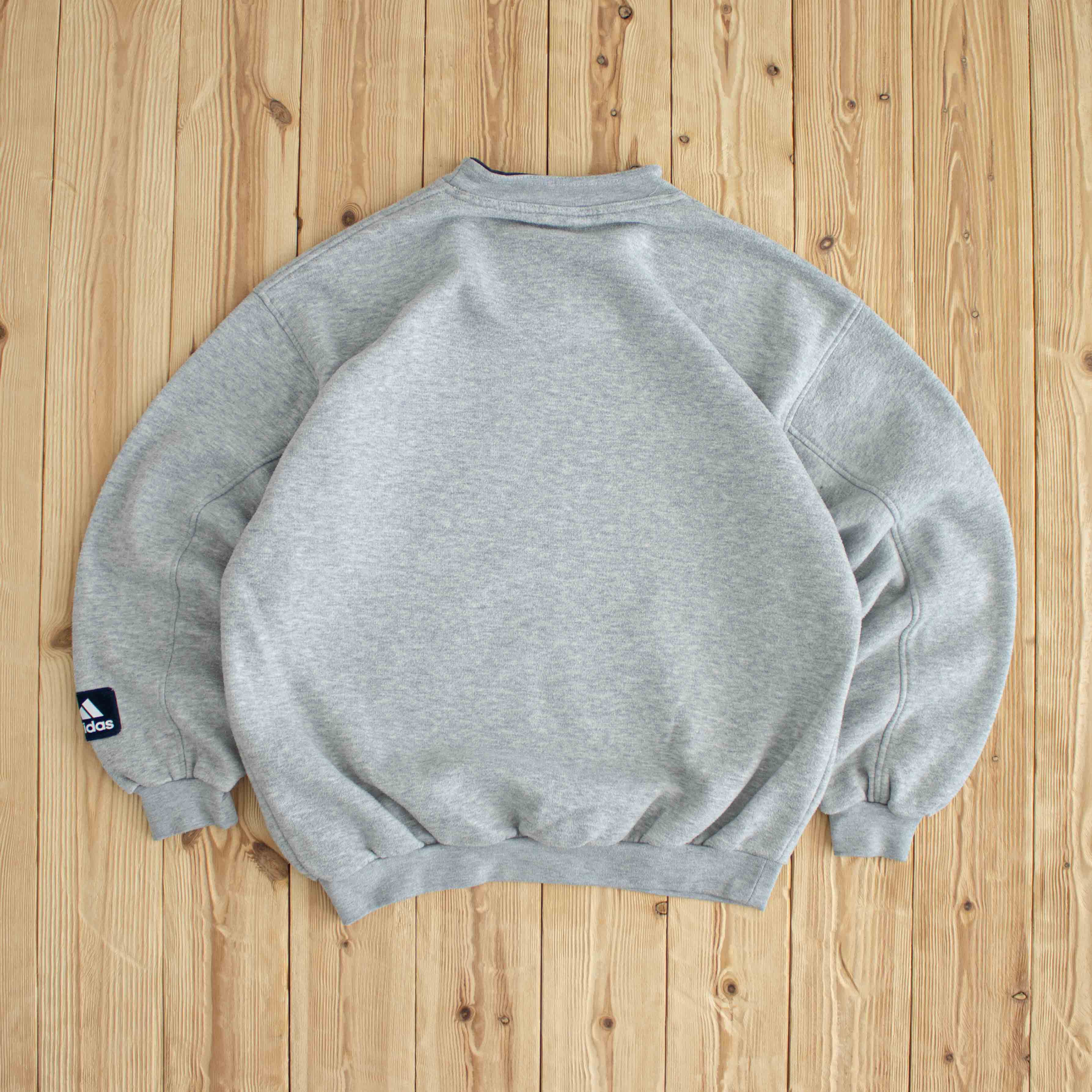 (M/L) Adidas Vintage Logo Sweatshirt Gray