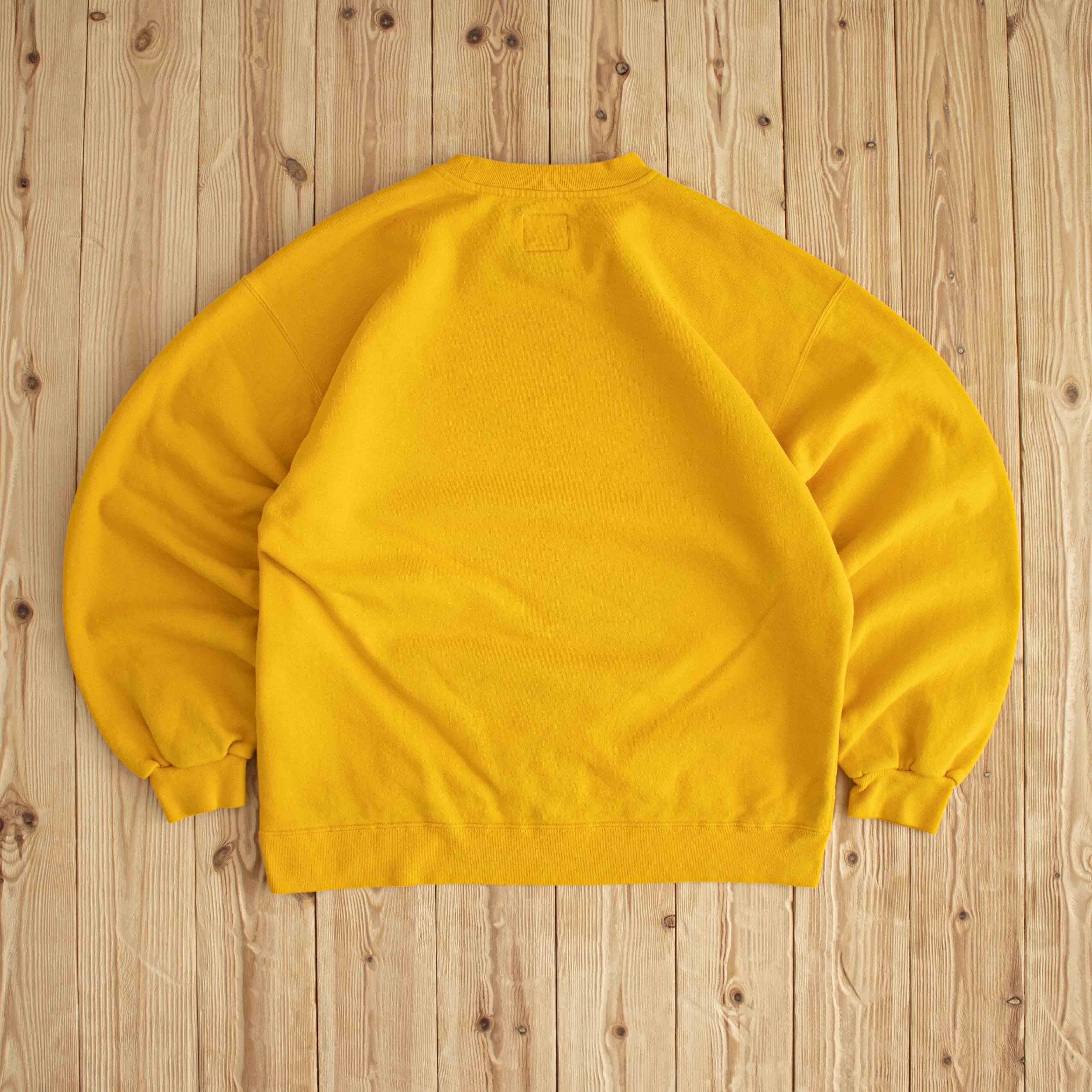 (M/L) Nike Swoosh Vintage Embroidered Sweatshirt Yellow