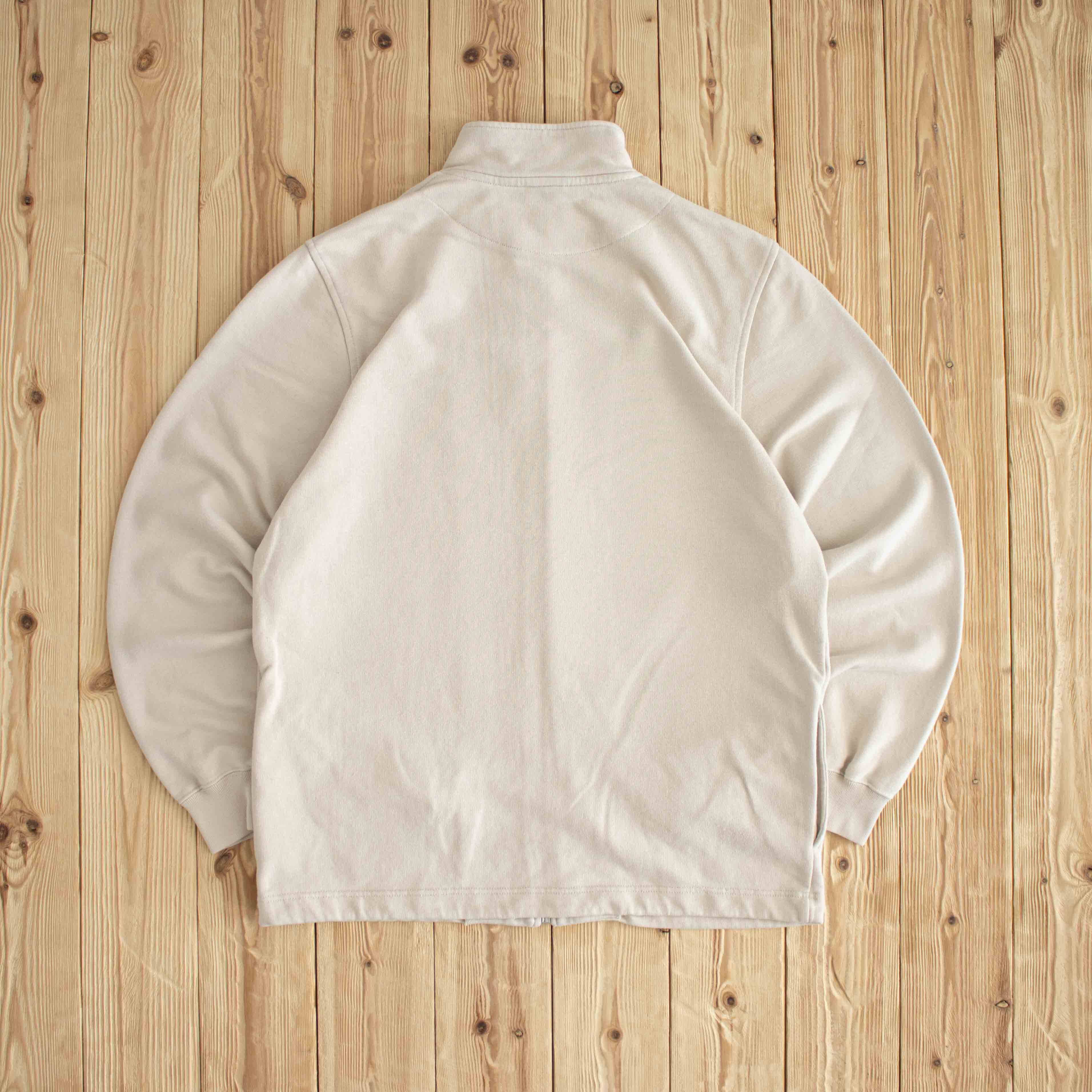 (M) Nike Vintage Embroidered Full-Zip Sweatshirt Beige