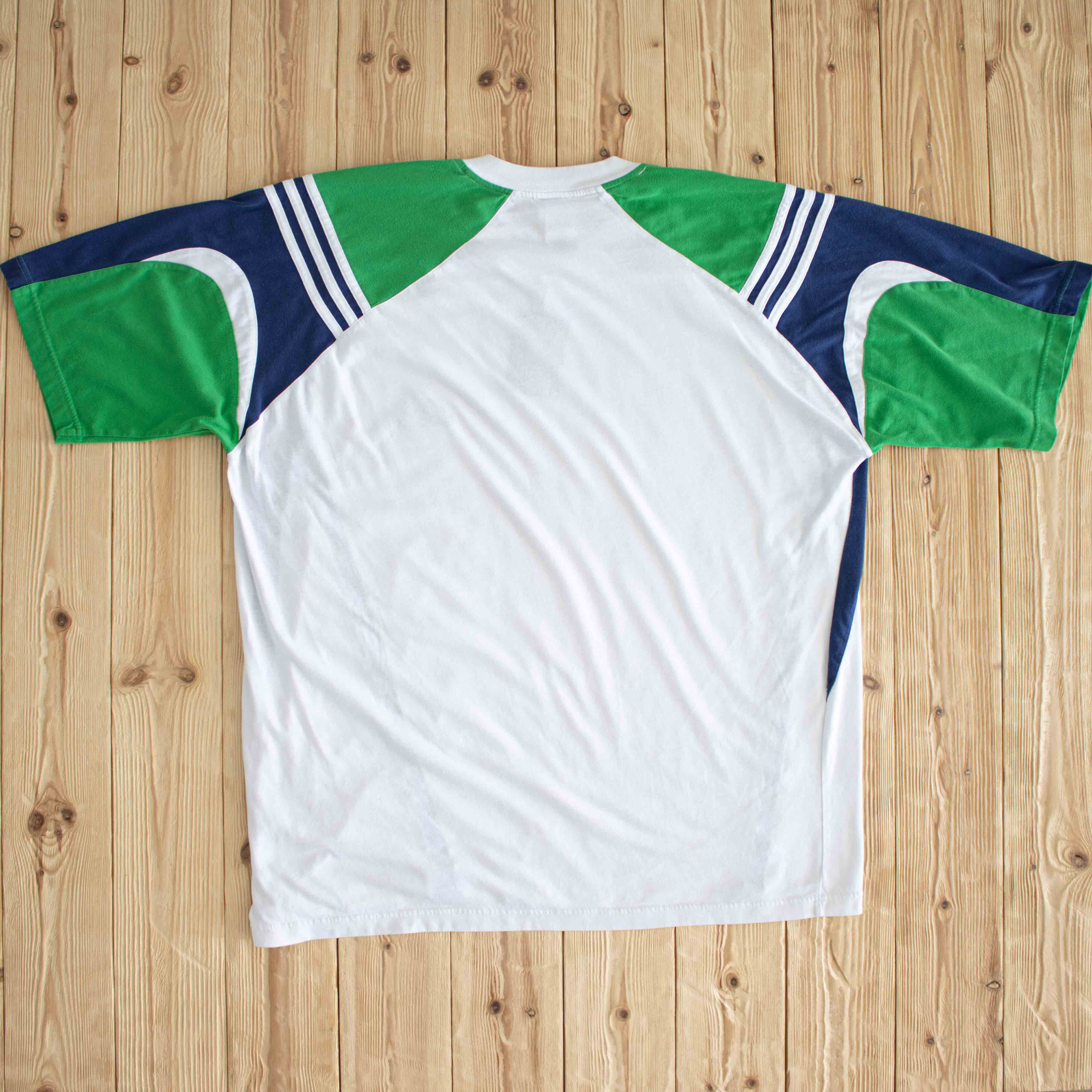 (XL) Adidas Vintage Essential Embroidered T-Shirt White