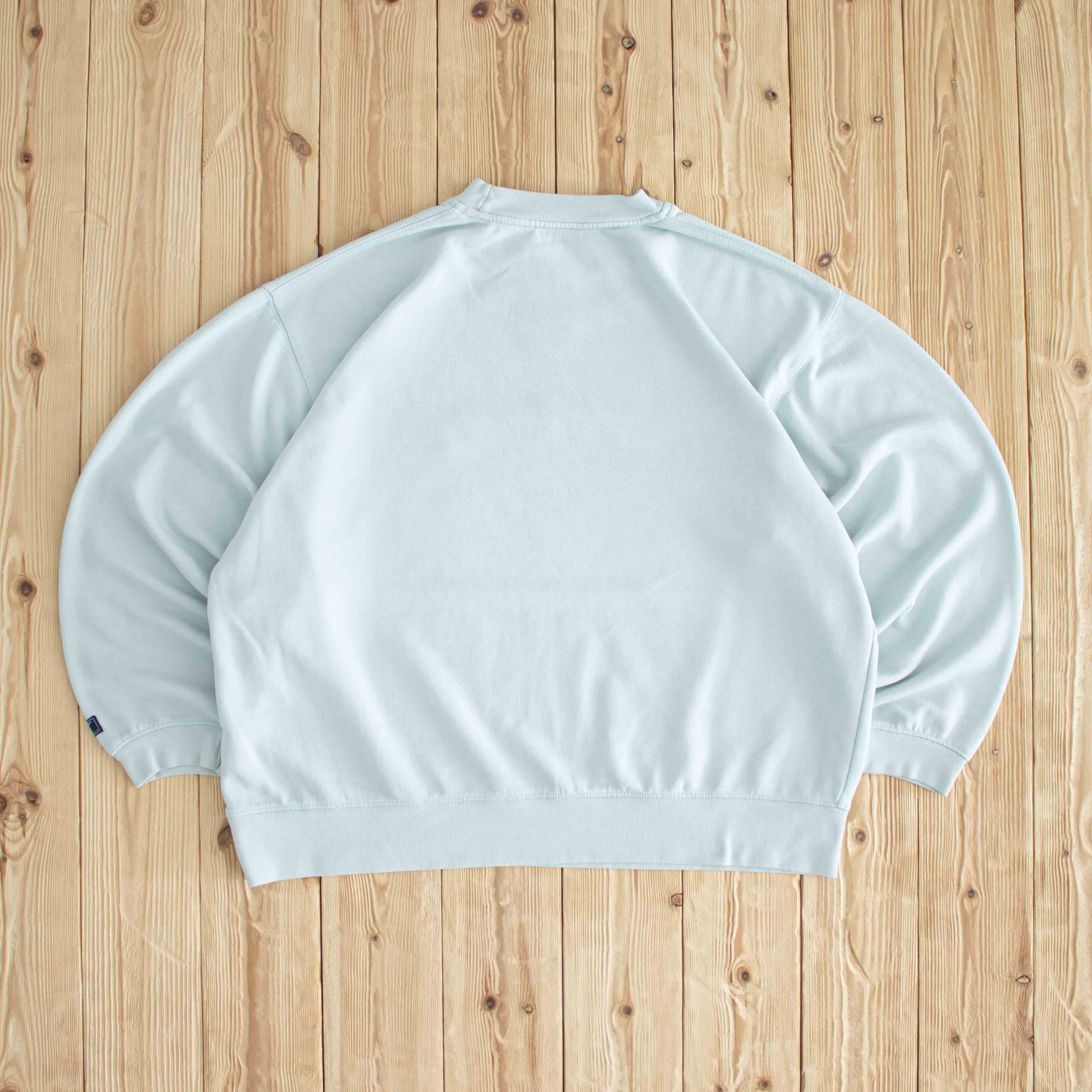 (M/L) Reebok Essentials Vintage Embroidered Sweatshirt Blue