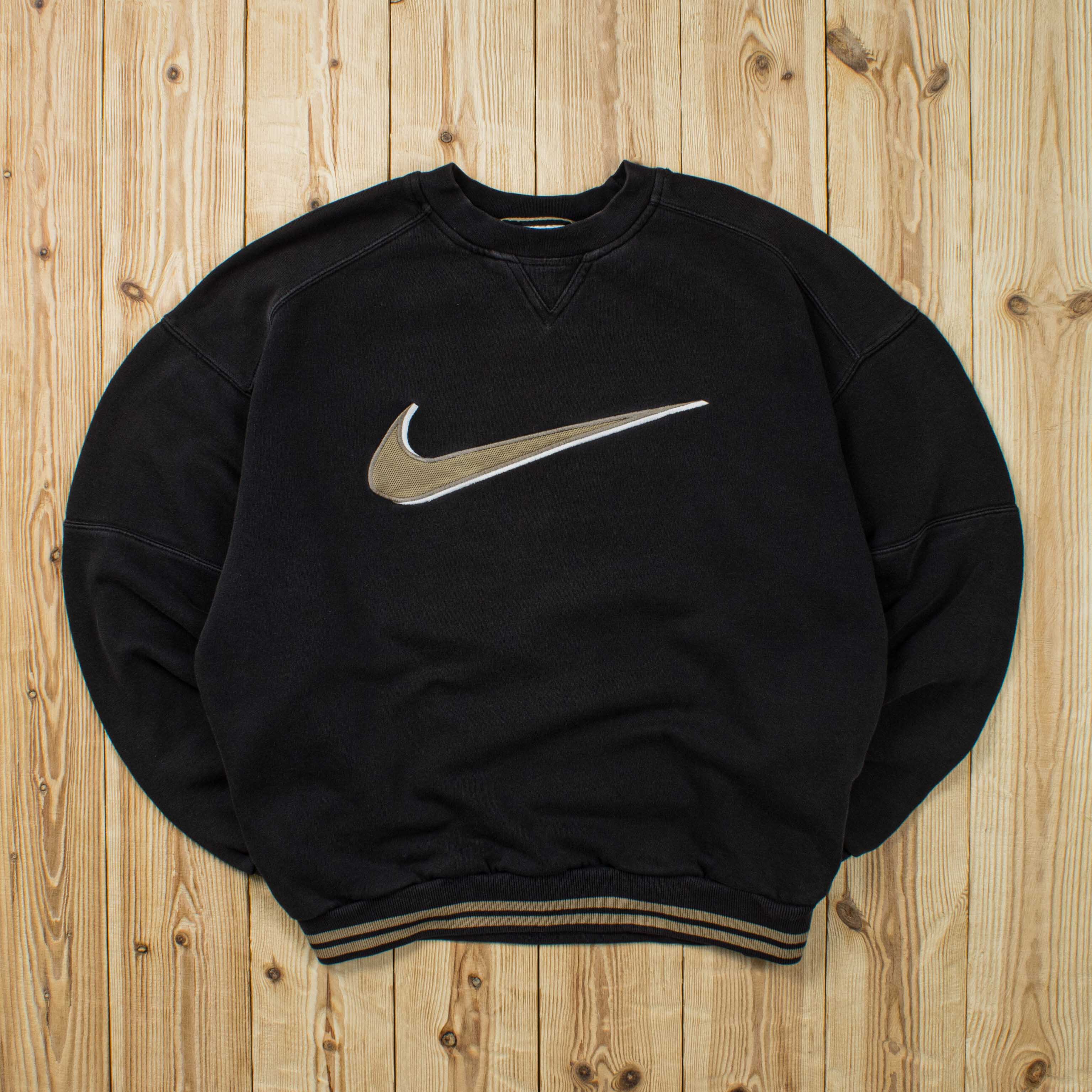 (S/M) Vintage Nike Swoosh Embroidered Sweatshirt