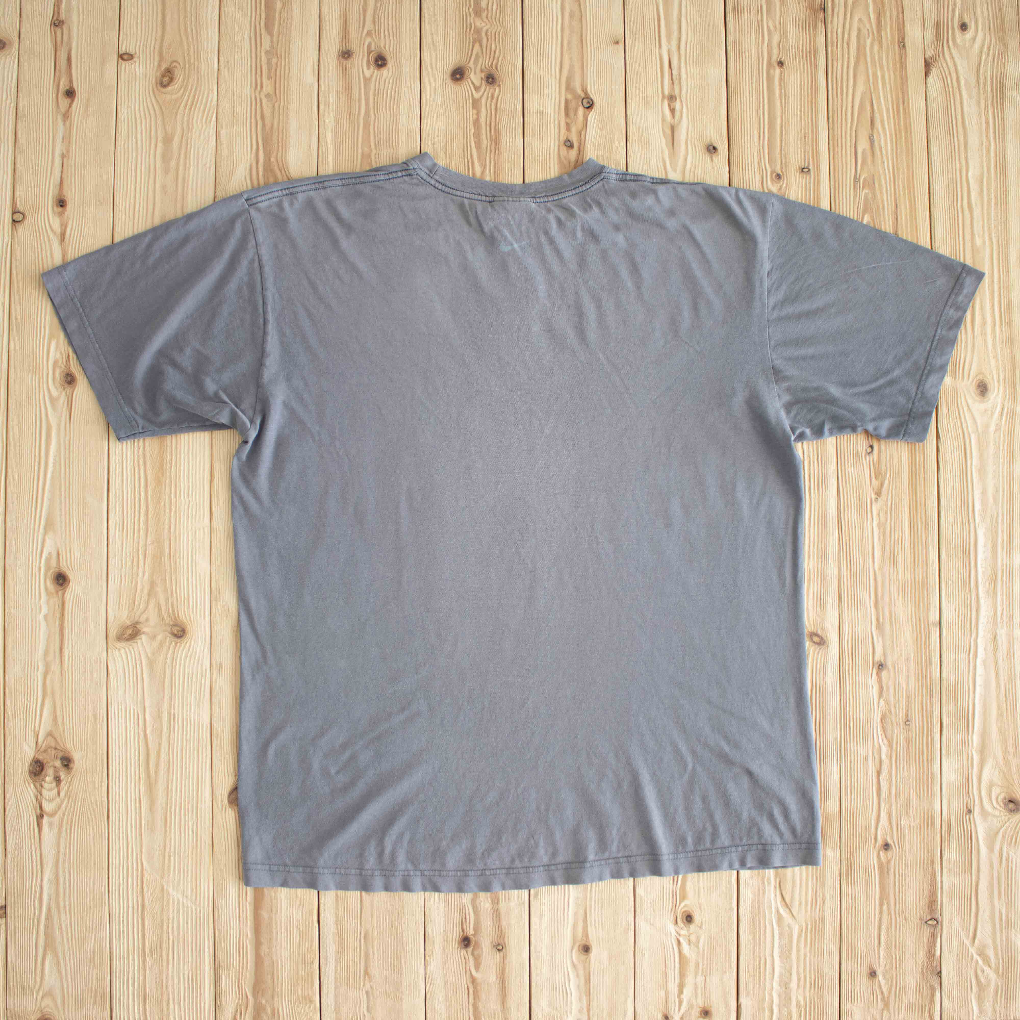 (L/XL) Nike Swoosh 'Just Do It' Vintage T-Shirt Gray