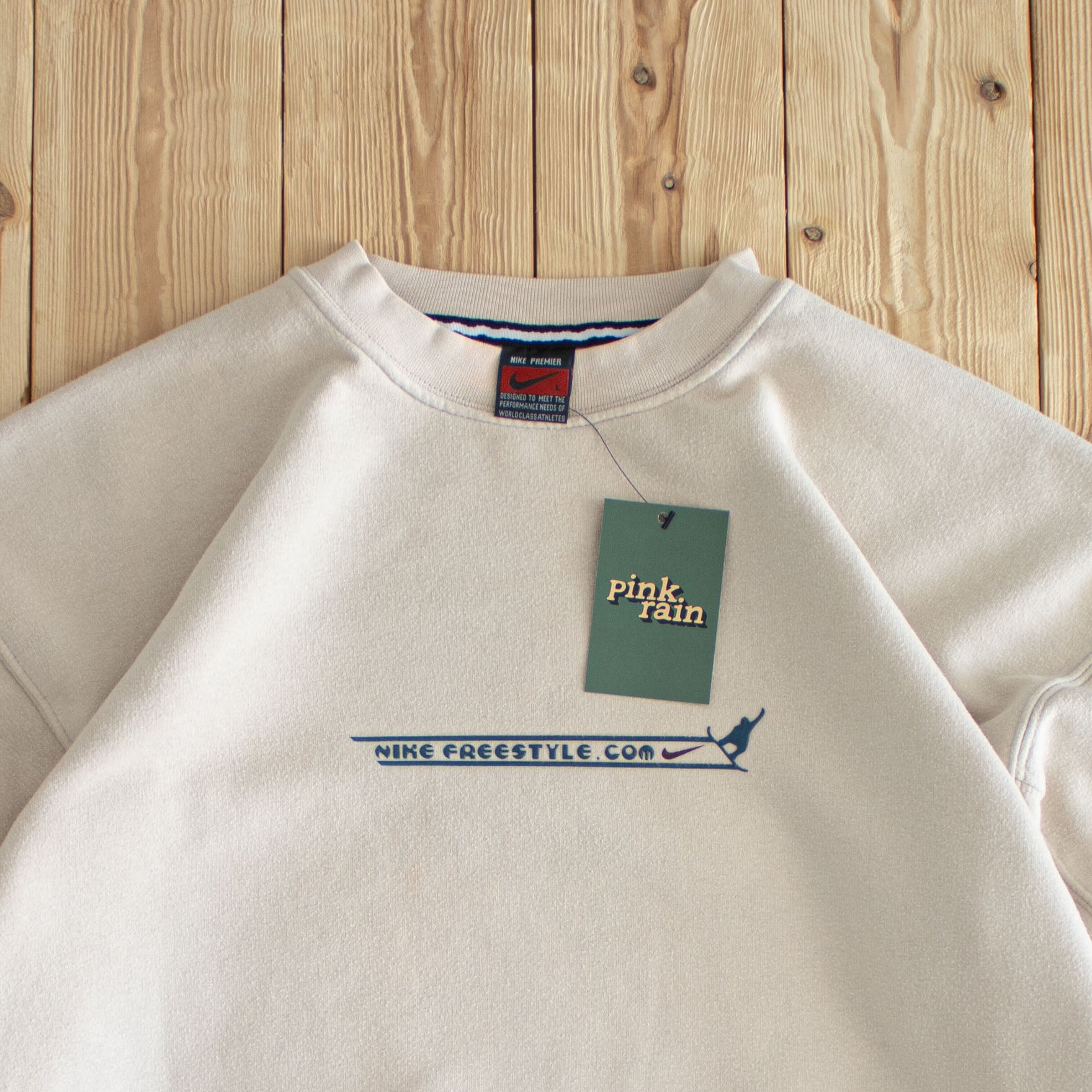 (M) Nike Freestyle Vintage Sweatshirt Beige