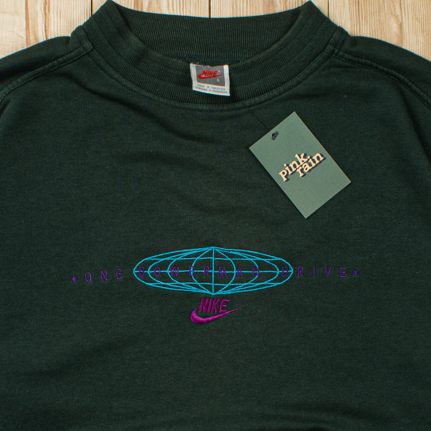 (L) Vintage Nike One Bowerman Drive Embroidered Sweatshirt