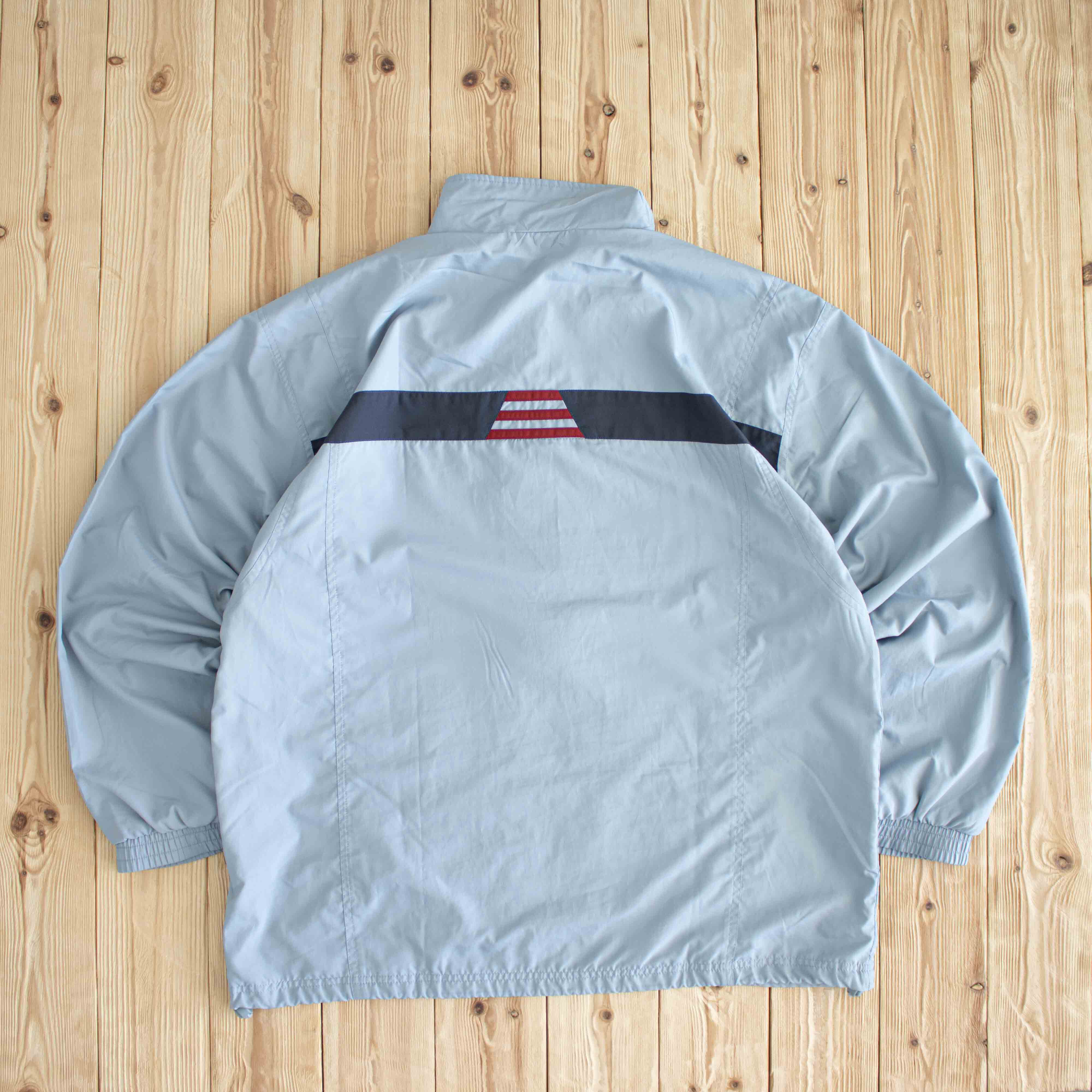 (XL) Adidas Vintage Embroidered Jacket Blue