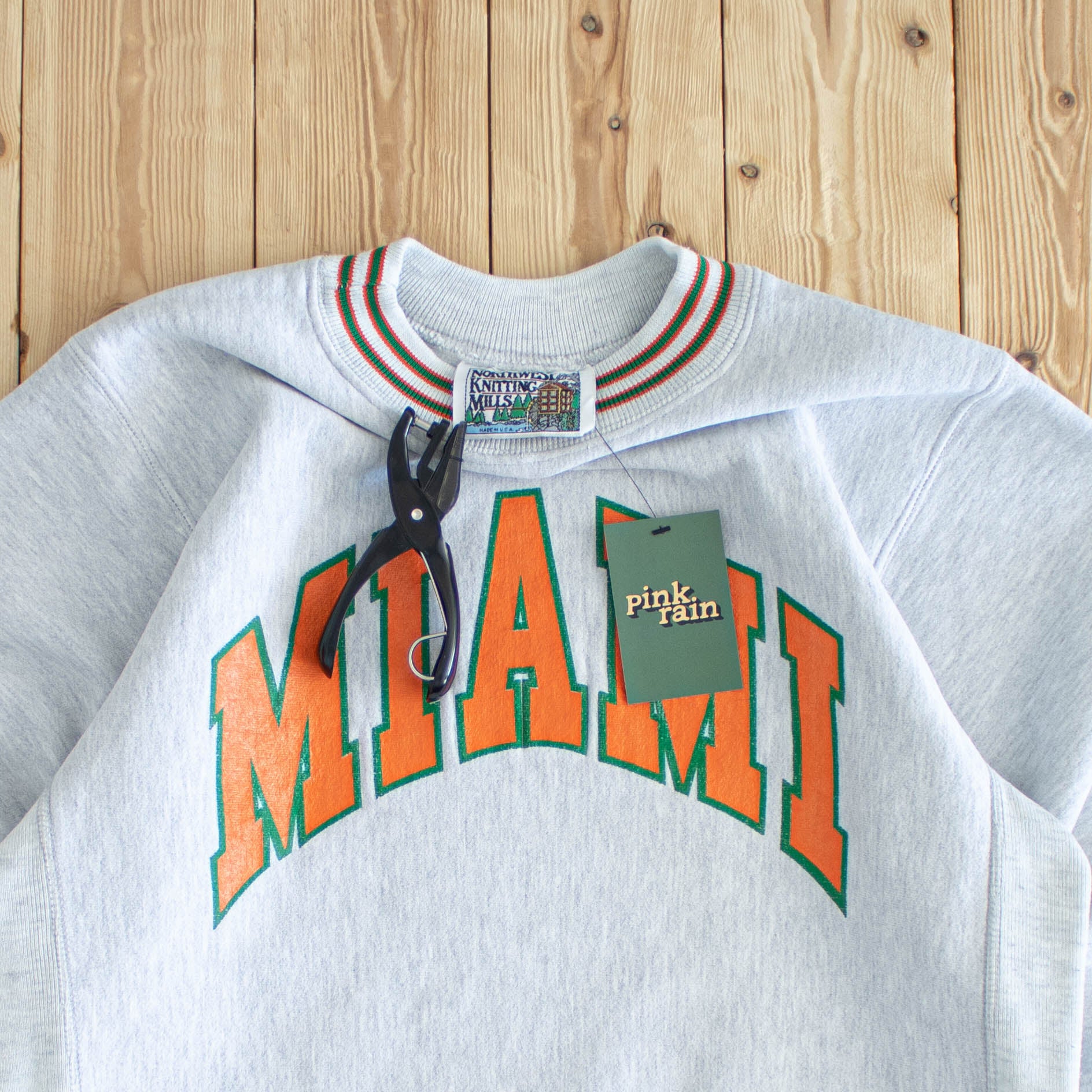 (M) Miami Vintage Heavyweight Sweatshirt Gray