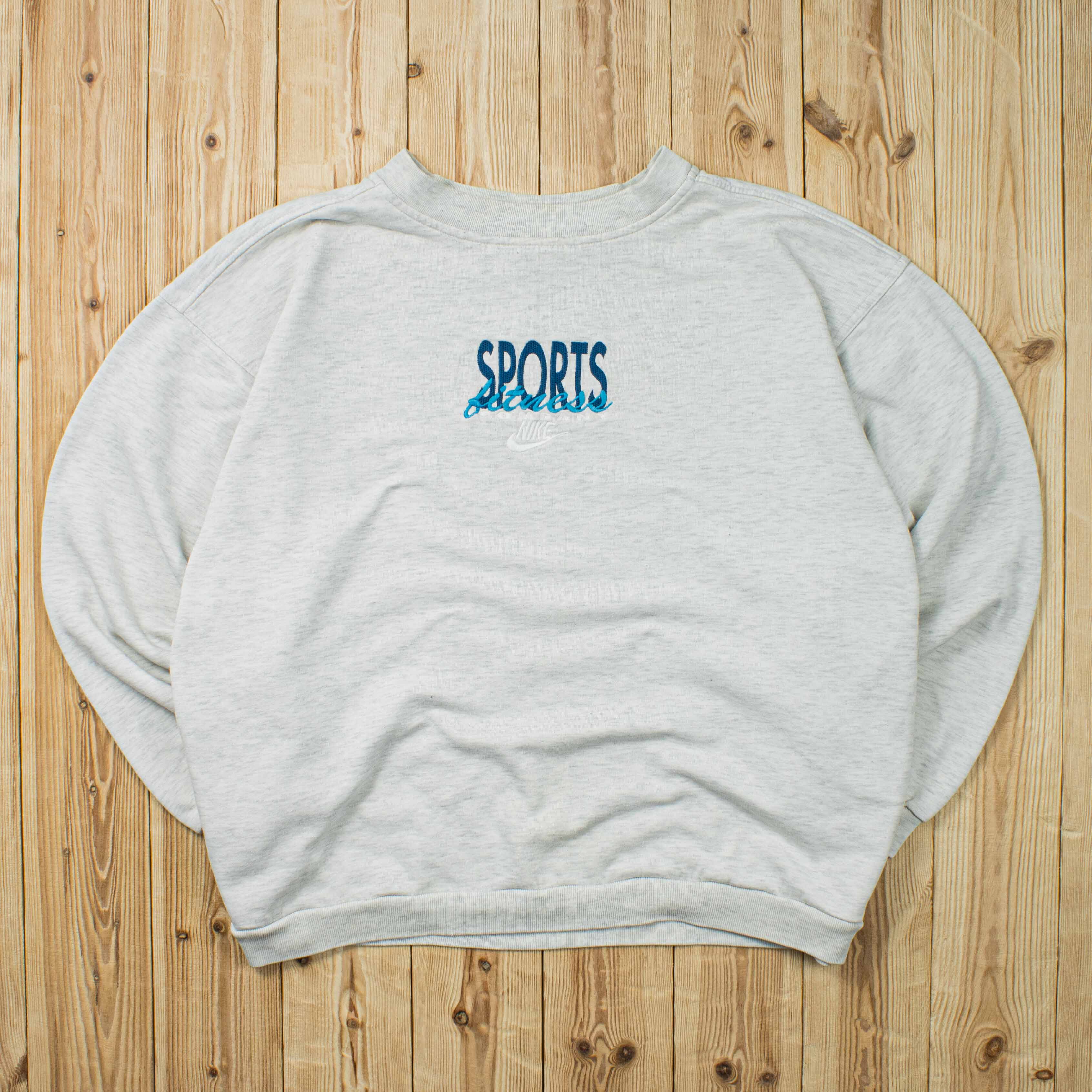 (XL) Vintage Nike Sports Fitness Embroidered Sweatshirt
