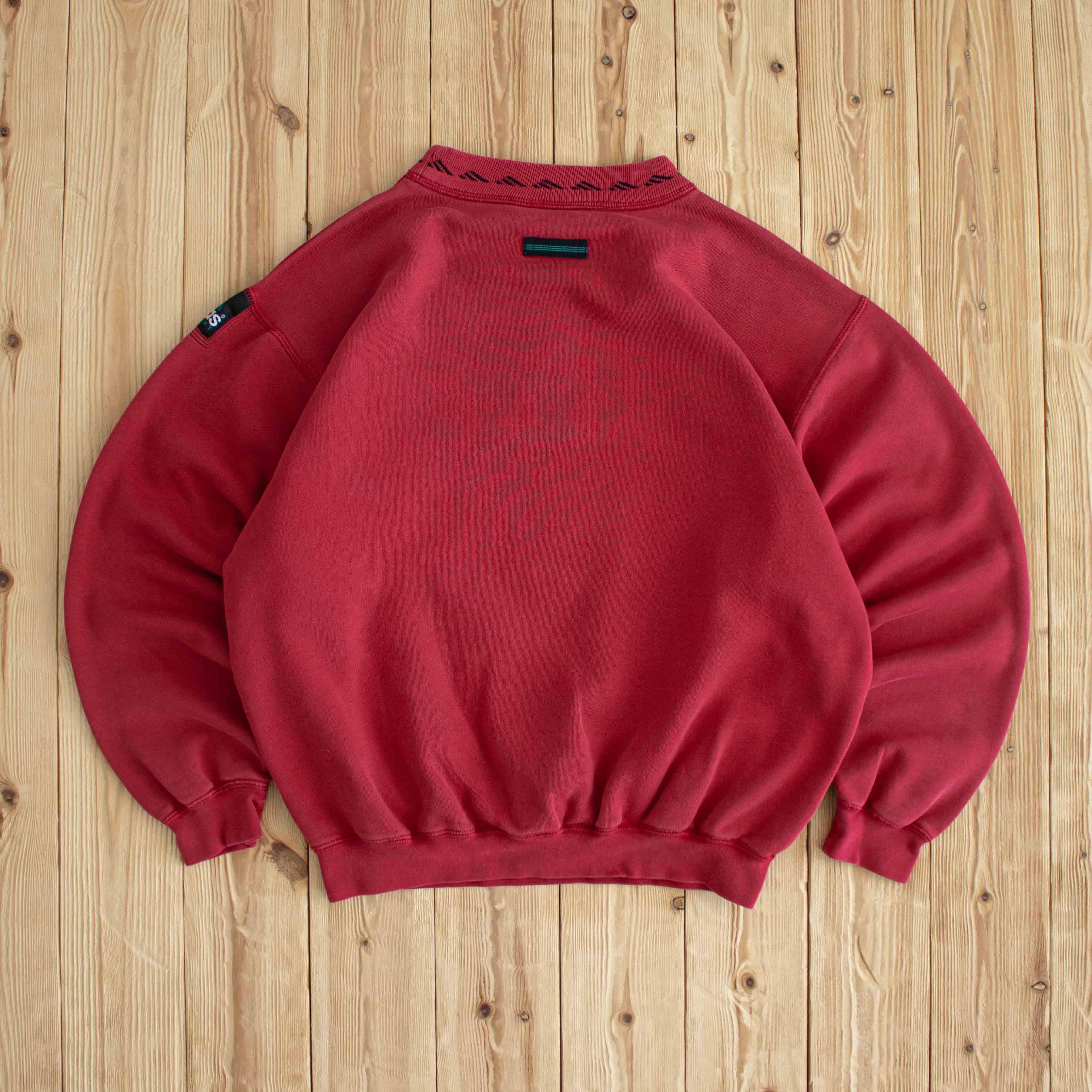 (M) Adidas Equipment Vintage Embroidered Sweatshirt Red