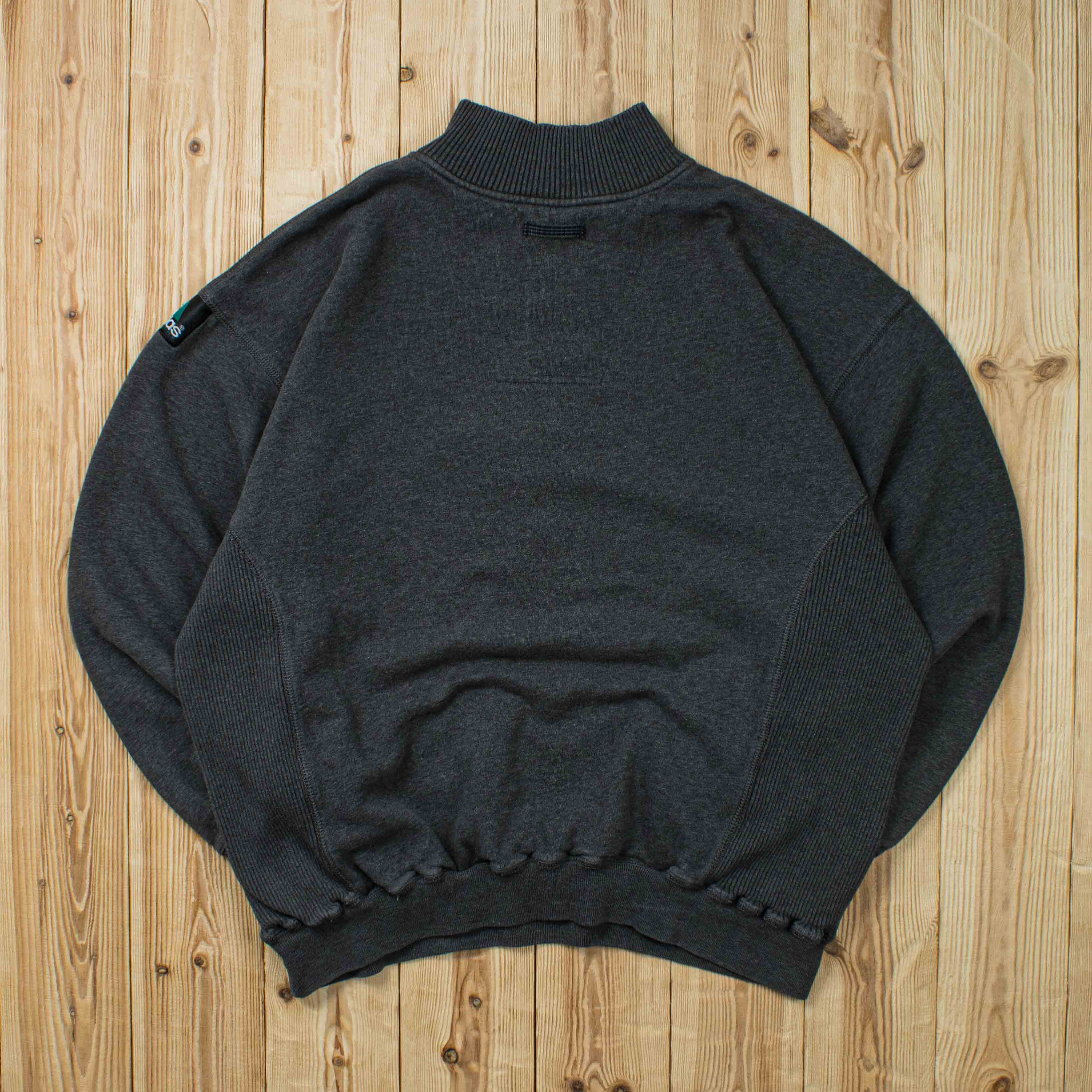 (L) Vintage Adidas Equipment Embroidered Quarter-Zip Sweatshirt