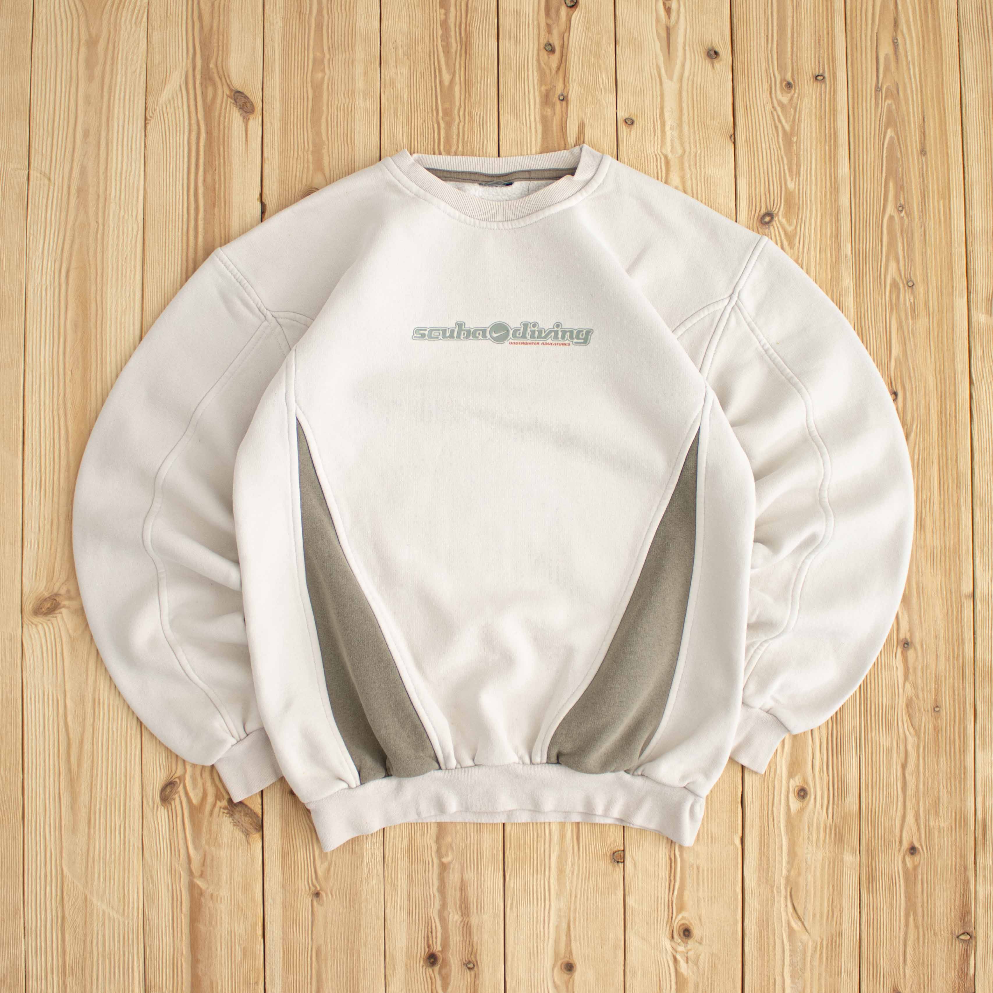 (M) Nike Scuba Diving Vintage Sweatshirt Beige
