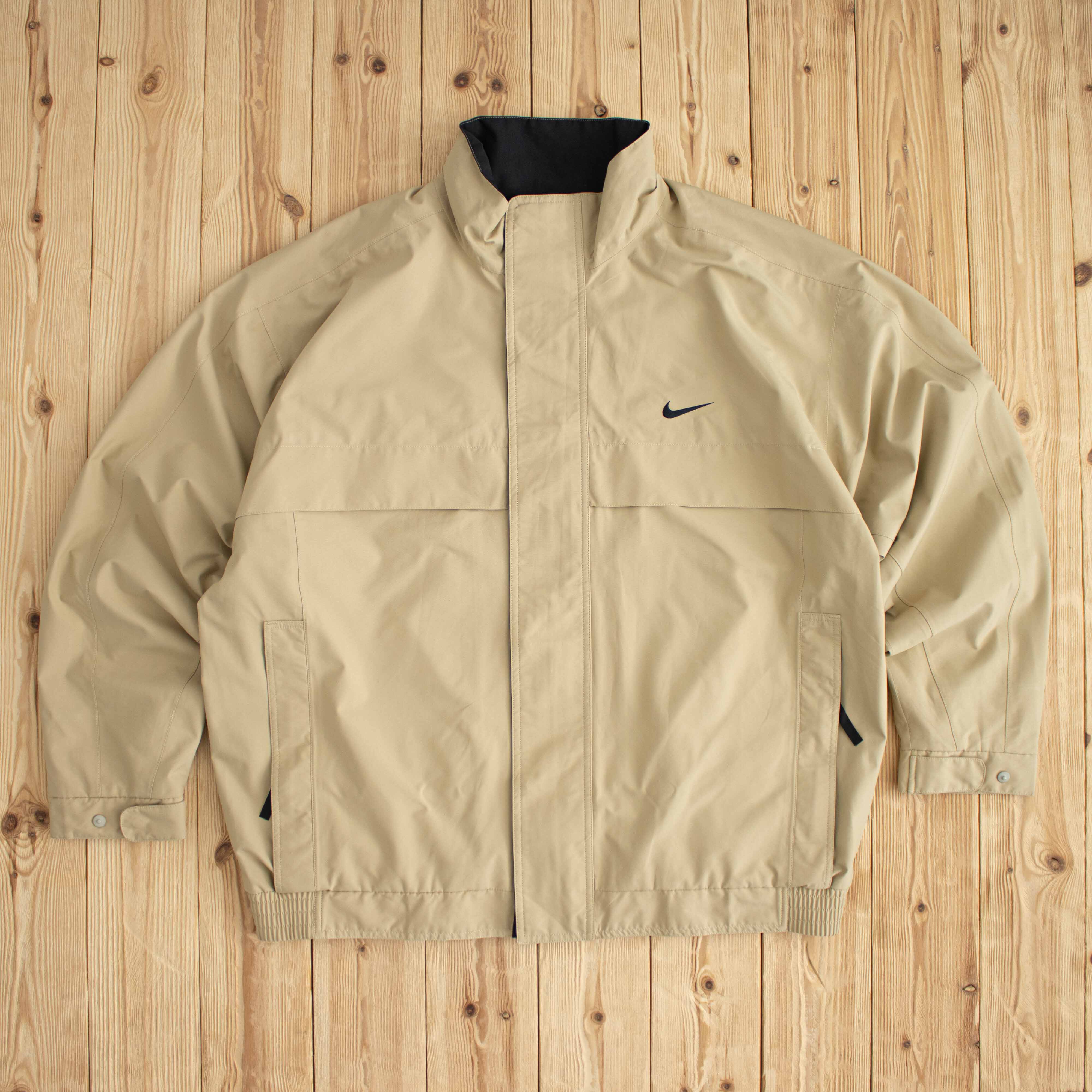 (XL) Nike Golf Vintage Embroidered Jacket Beige