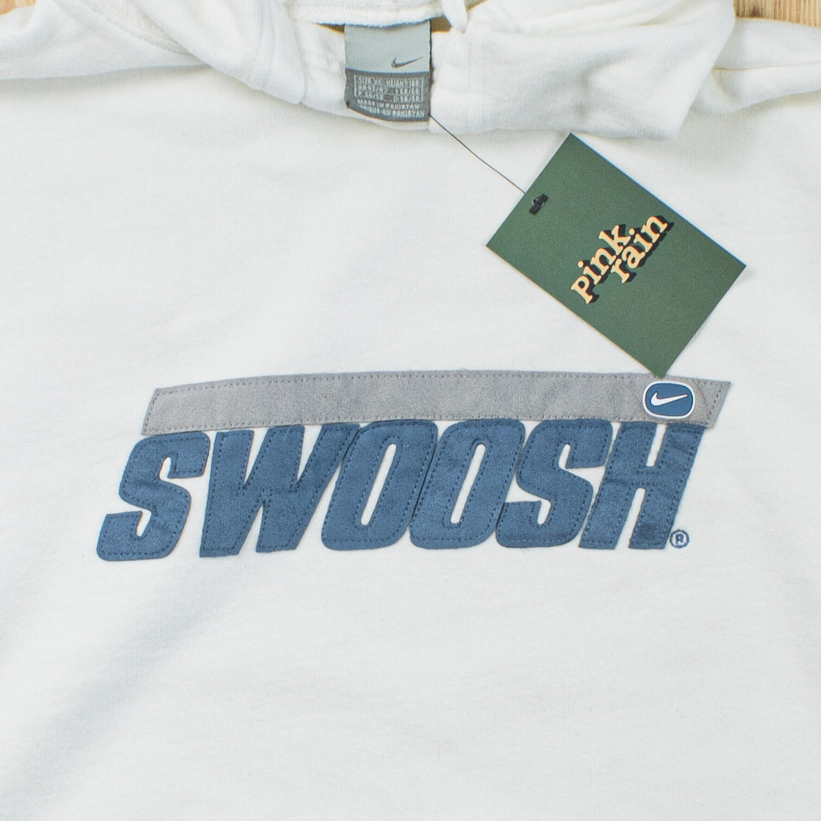 (XL) Vintage Nike Swoosh Embroidered Hoodie