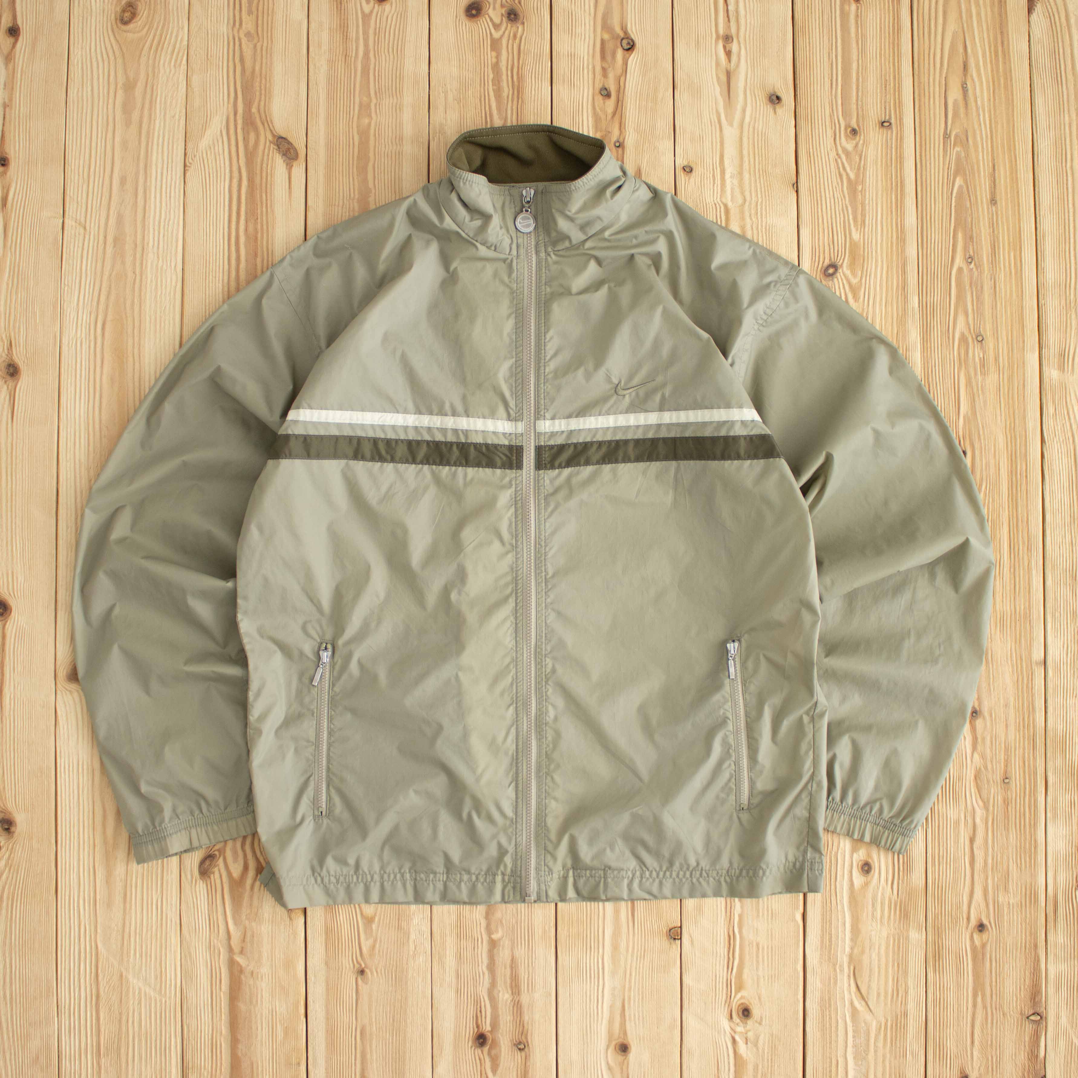 (L) Nike Vintage Embroidered Light Jacket Beige