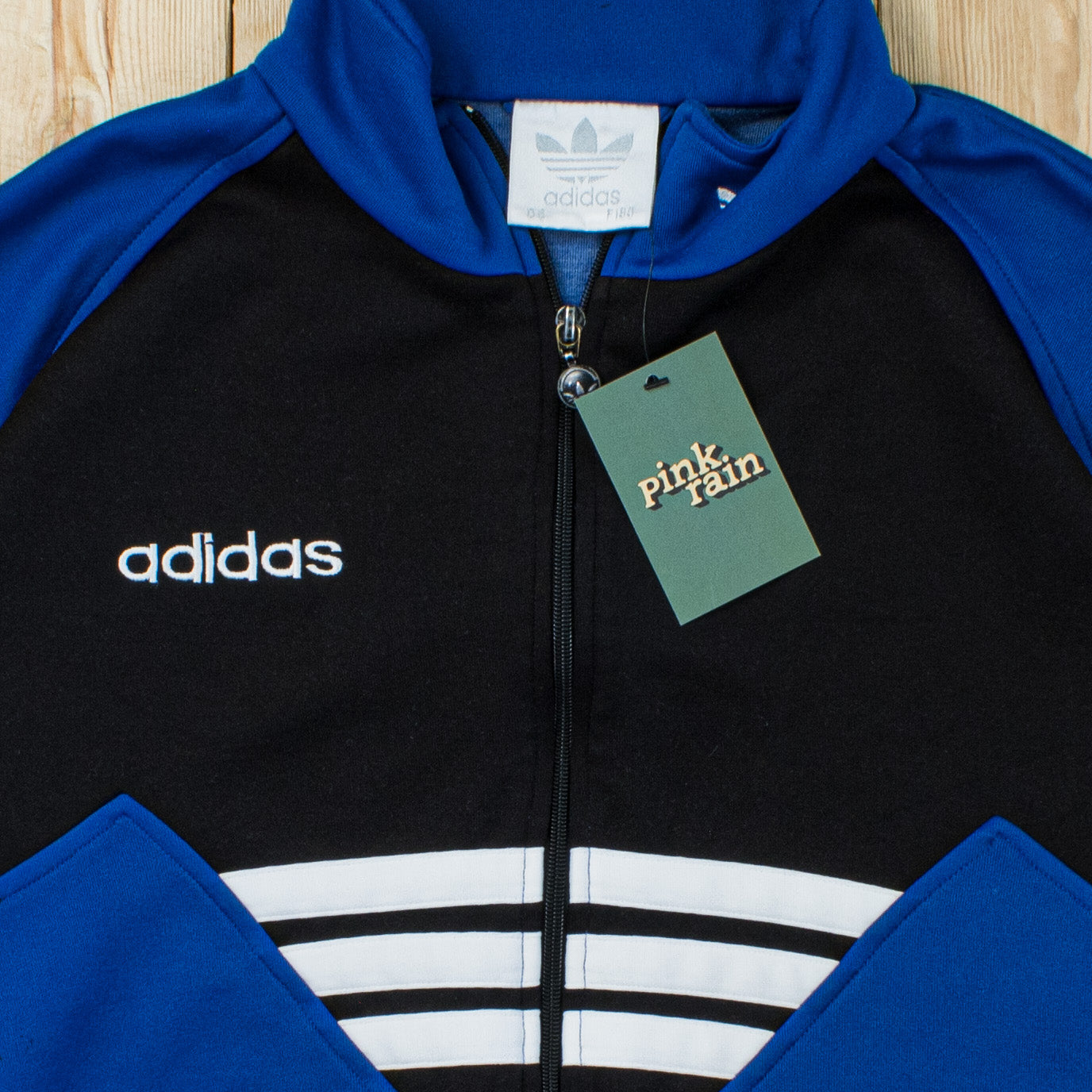 (M) Vintage Adidas Essential Embroidered Full-Zip Sweatshirt