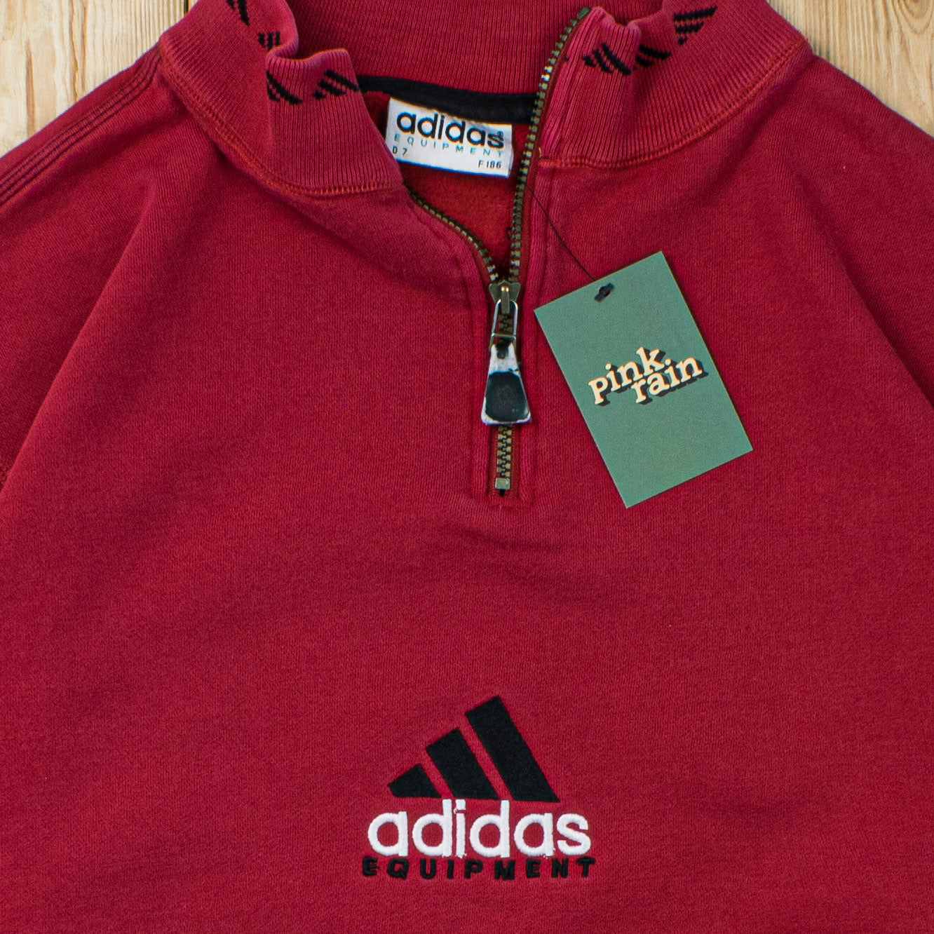 (M) Vintage Adidas Equipmnet Embroidered Quarter-Zip Sweatshirt