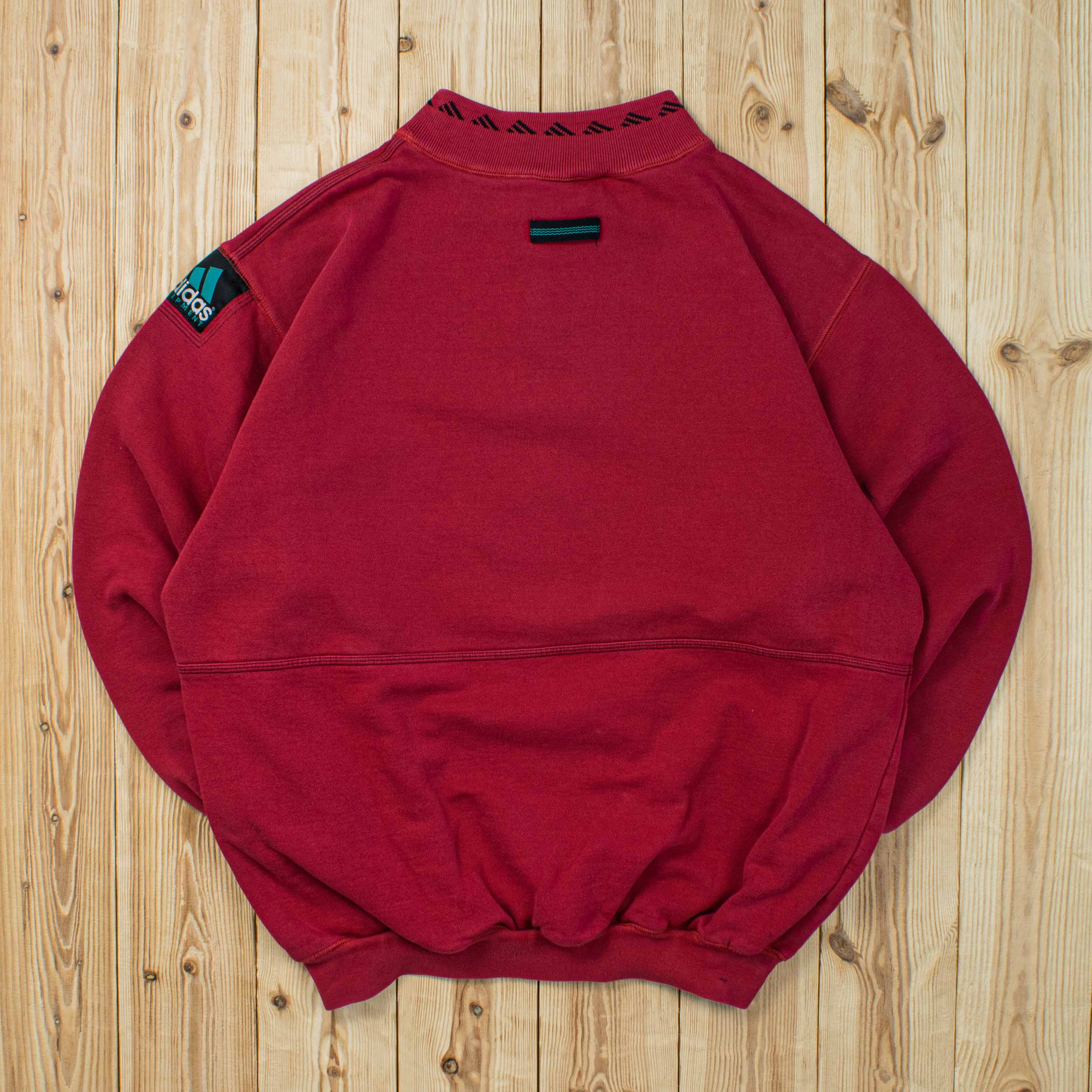 (M) Vintage Adidas Equipmnet Embroidered Quarter-Zip Sweatshirt