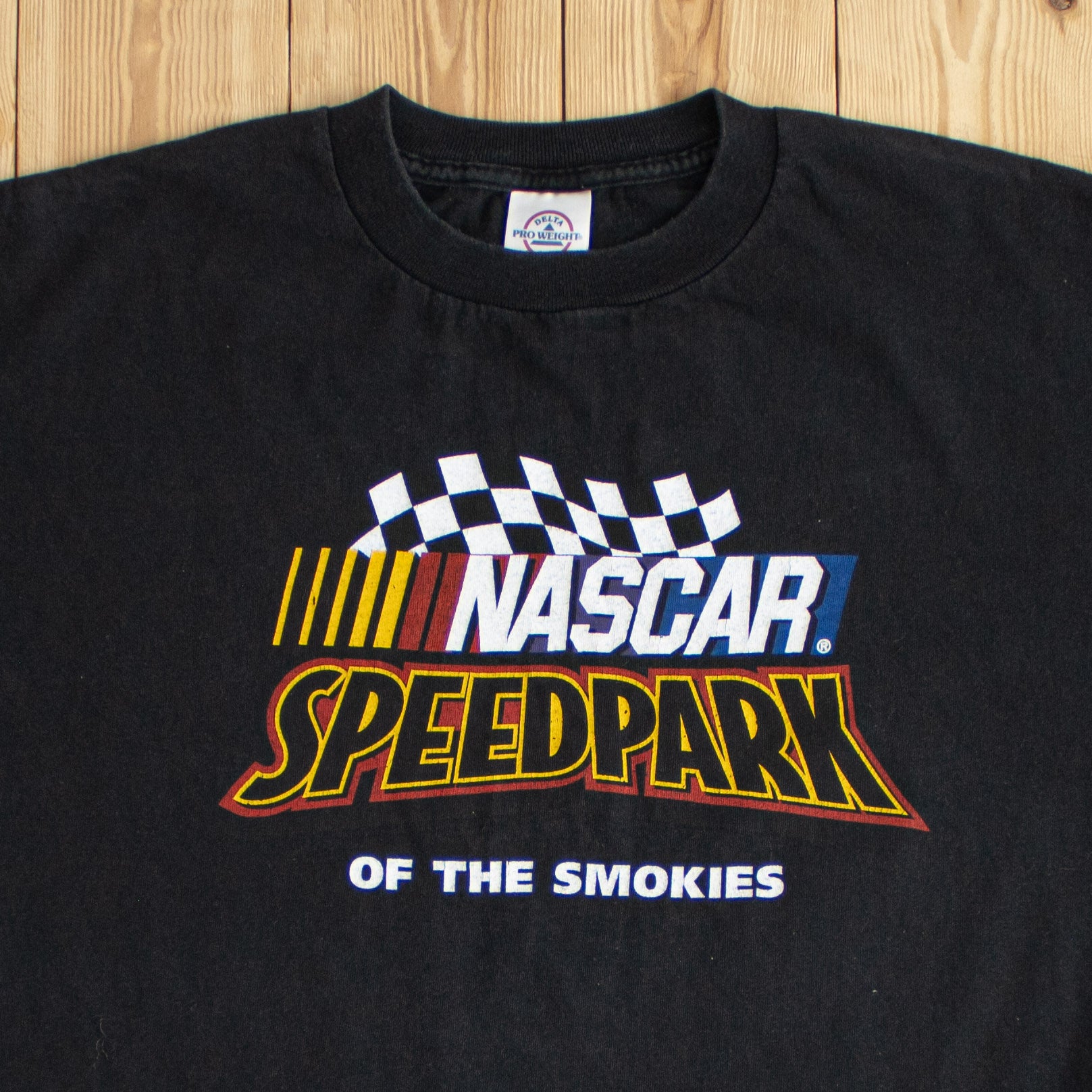 (M/L) Nascar Speedpark Vintage T-Shirt Black