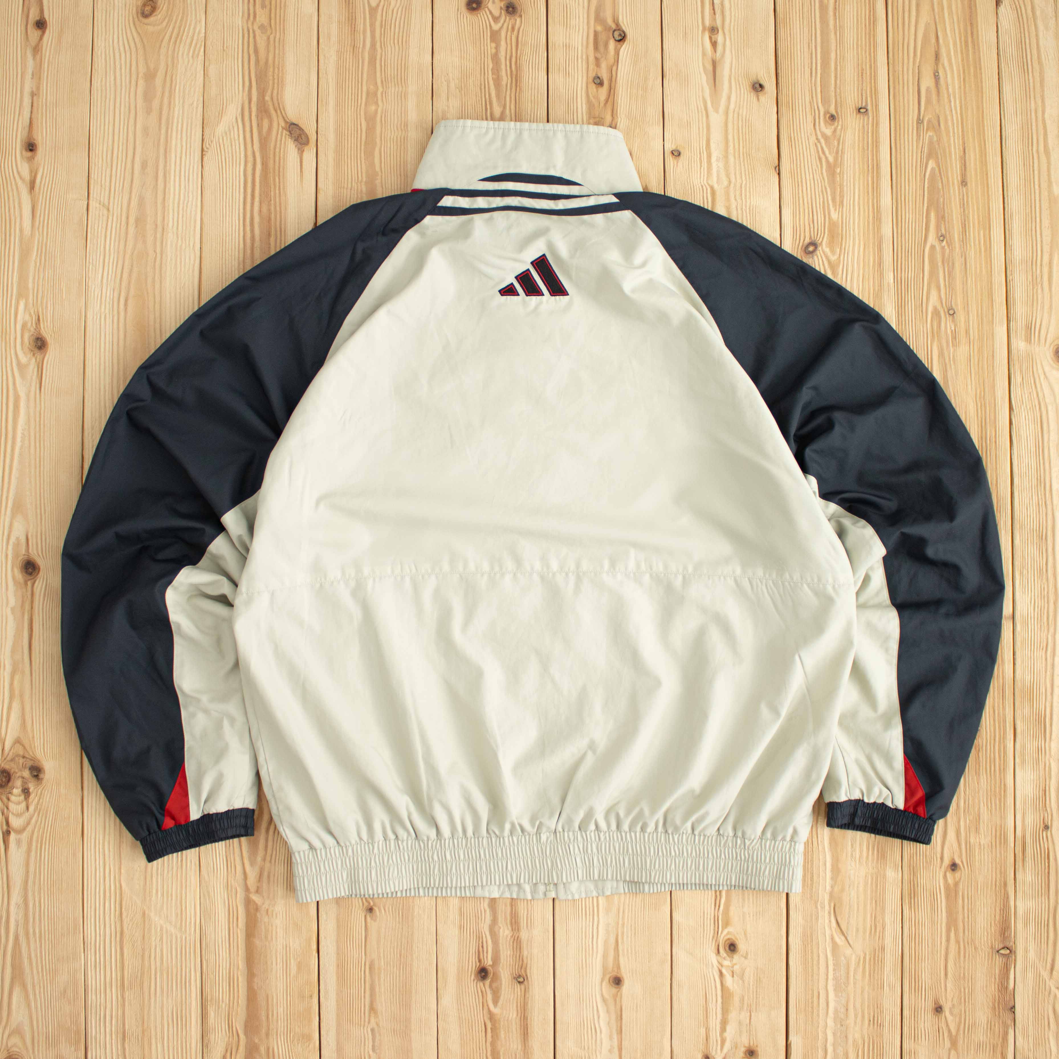 (M/L) Adidas Vintage Embroidered Jacket Beige