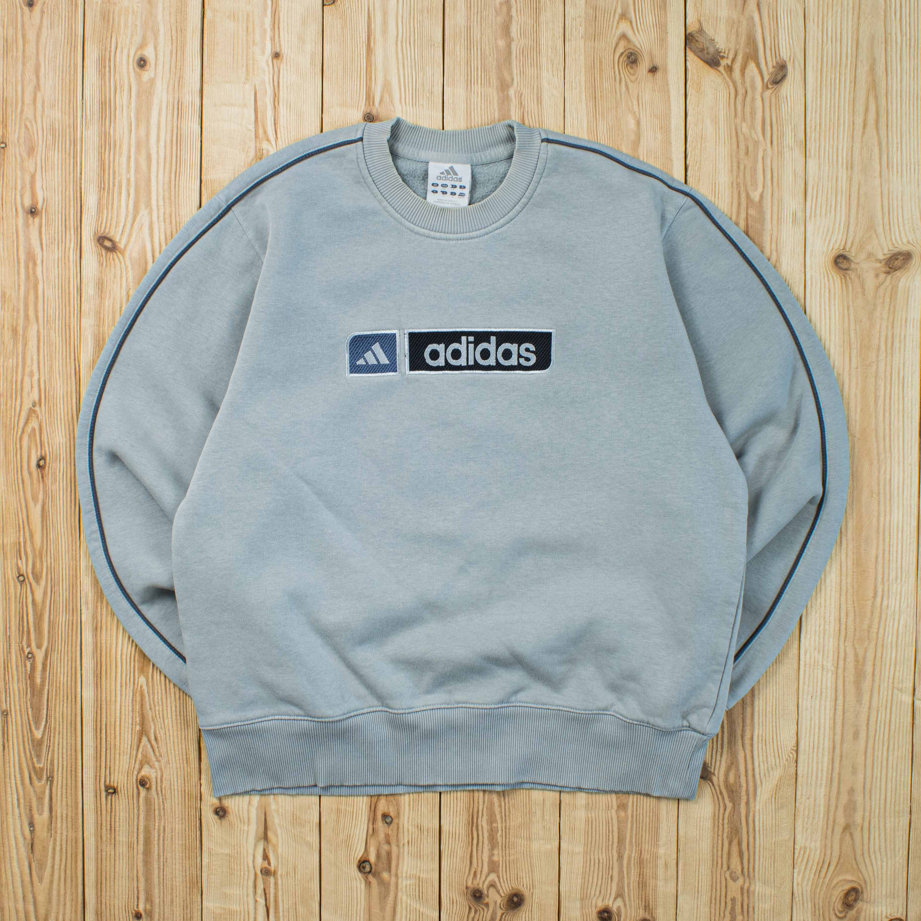 (S) Vintage Adidas Spell Out Embroidered Sweatshirt