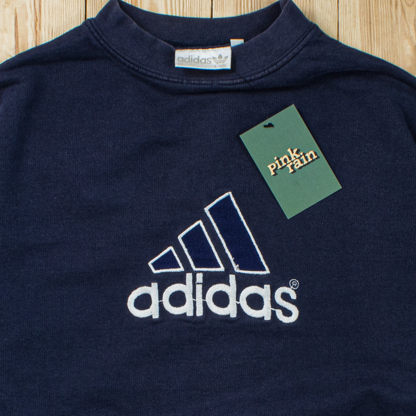 (S) Vintage Adidas Spell Out Embroidered Sweatshirt