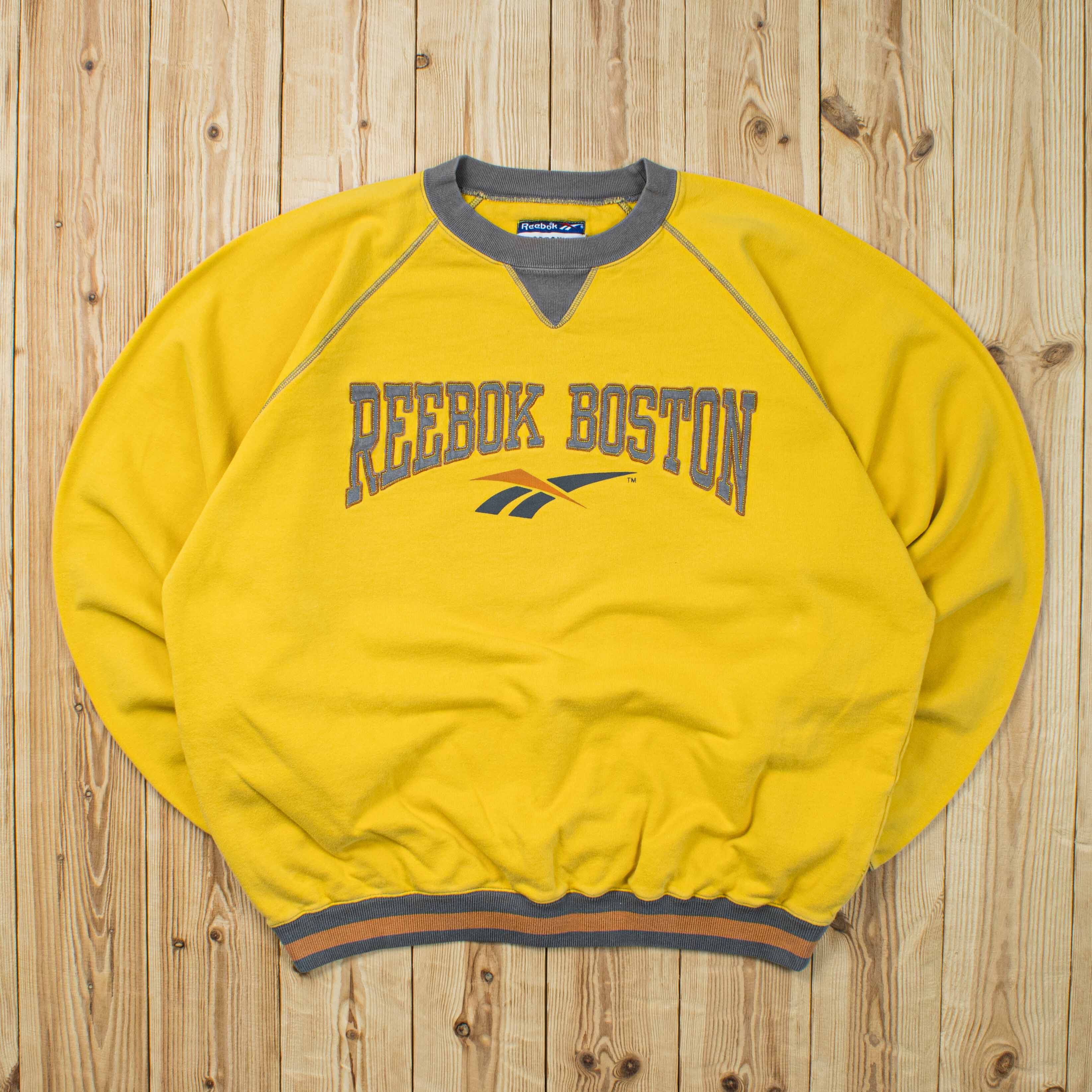 (L) Vintage Reebok Boston Embroidered Sweatshirt